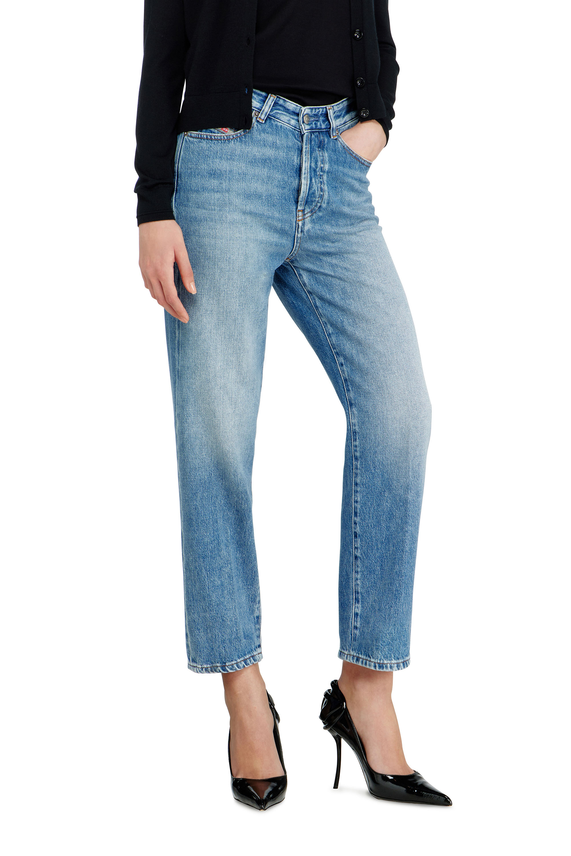 Diesel - Regular Jeans 1981 D-Went 09Q07 Donna, Blu Chiaro - Image 4