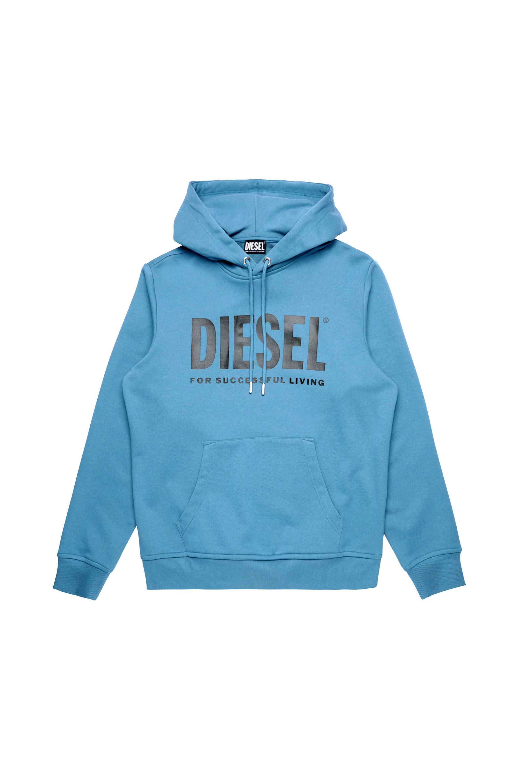 S-GIRK-HOOD-ECOLOGO, Blau - Sweatshirts