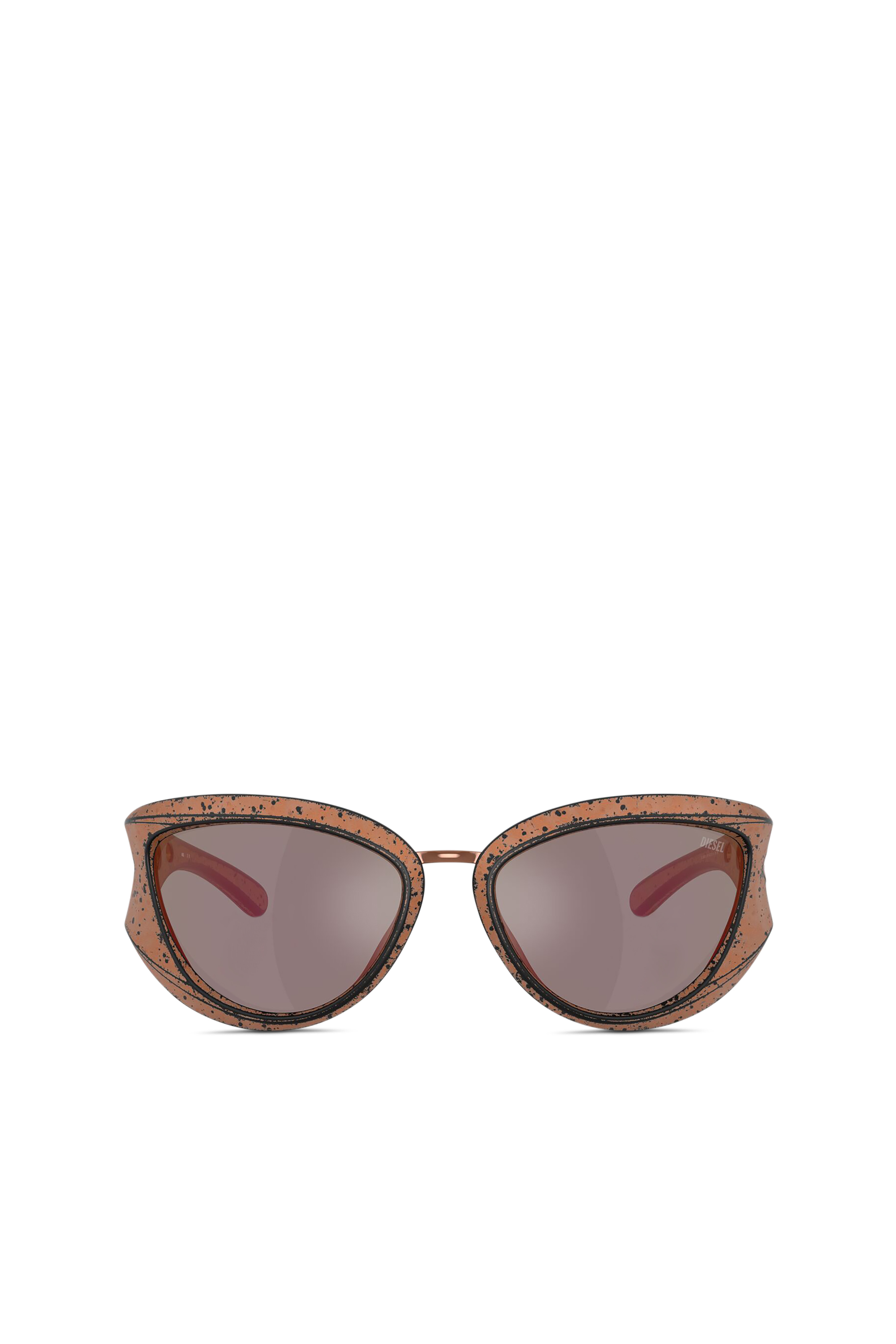 Diesel - 0DL3007U, Lunettes de soleil style œil de chat Mixte in Marron - 1