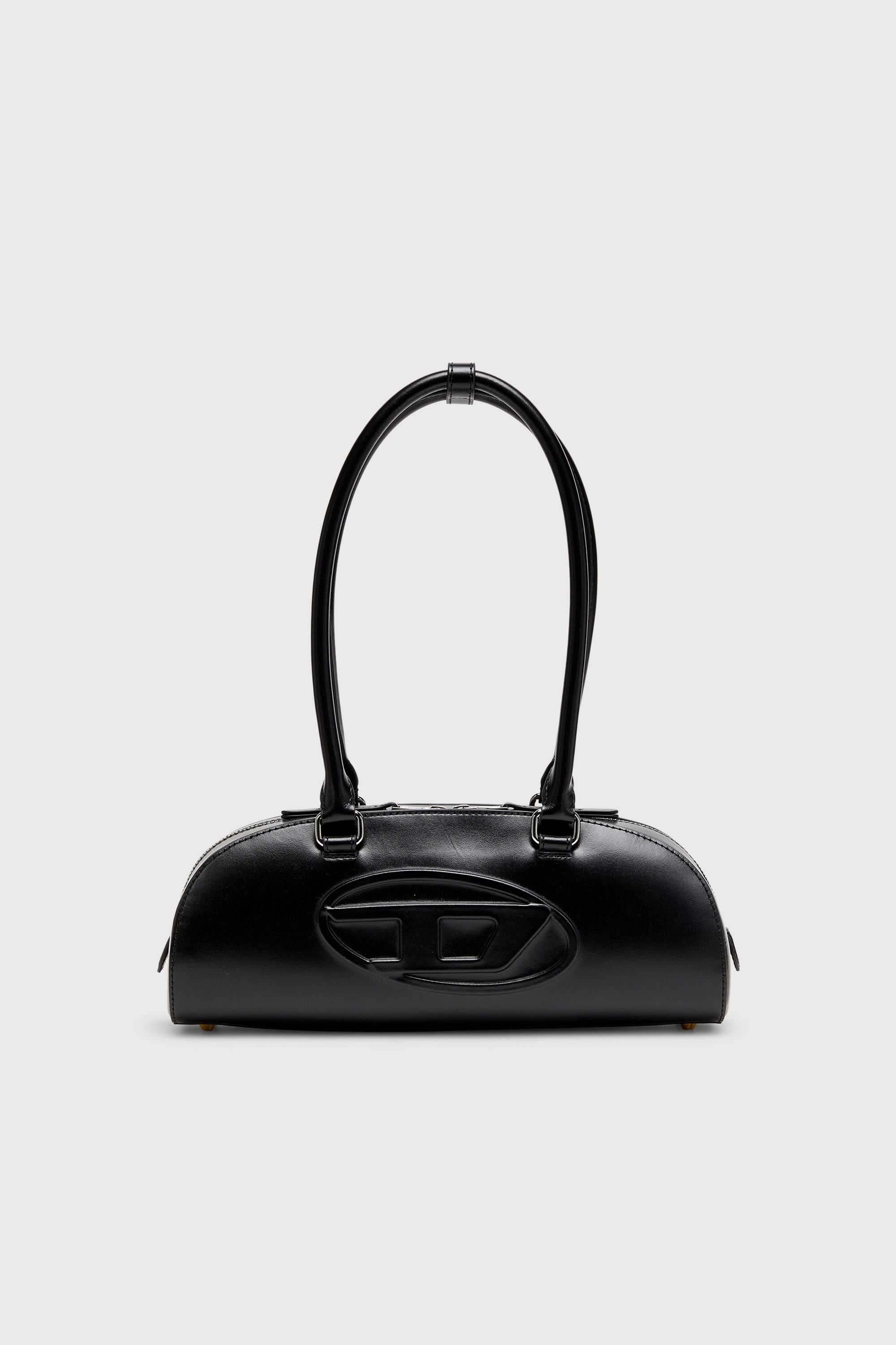 Diesel - 1DR DOME SHOULDER EW, 1DR Dome - Sac bowling allong&eacute; en cuir Femme in Noir - 1
