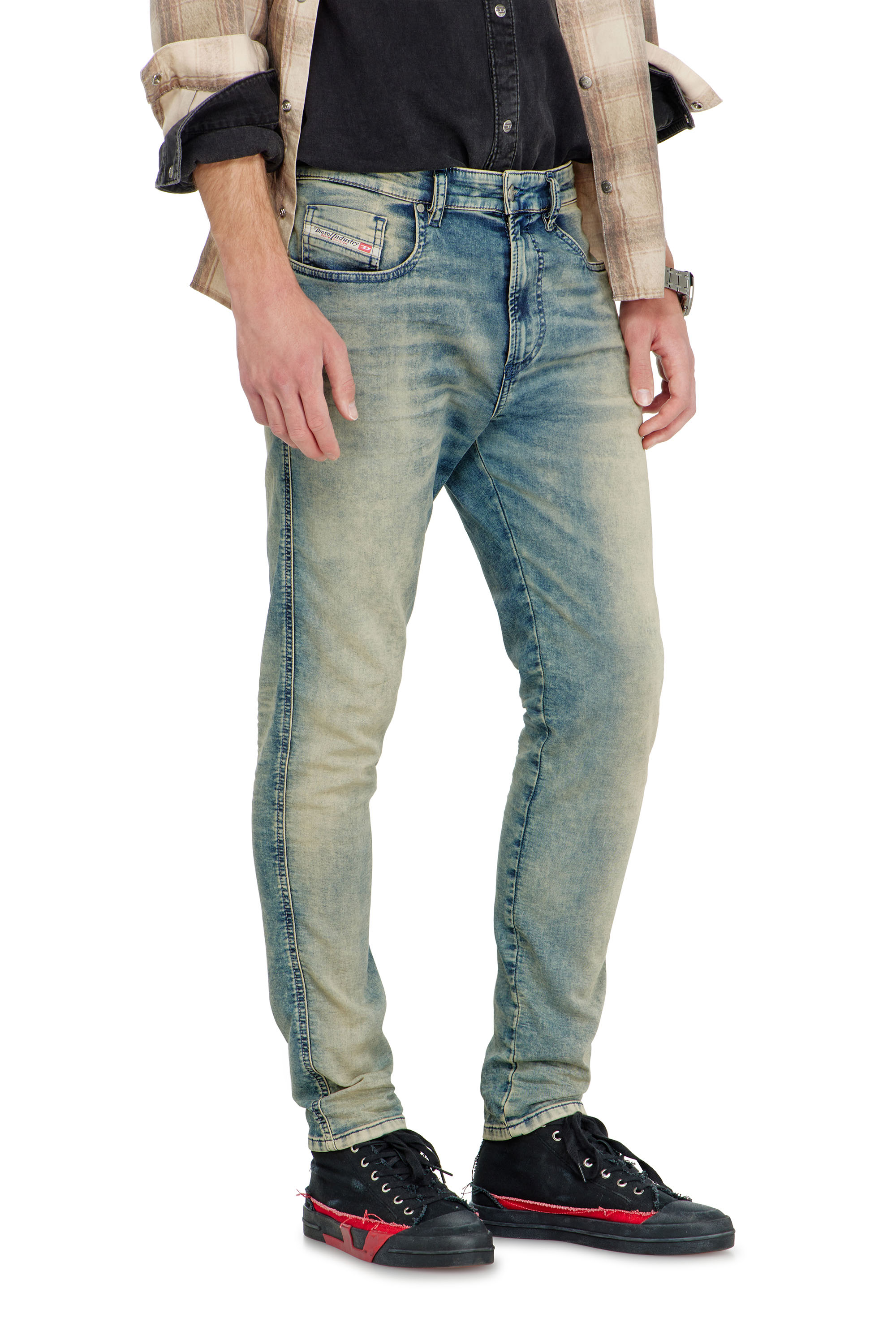 Diesel - Slim 2062 D-Strukt Joggjeans&reg; 09P60 Uomo, Blu medio - Image 5