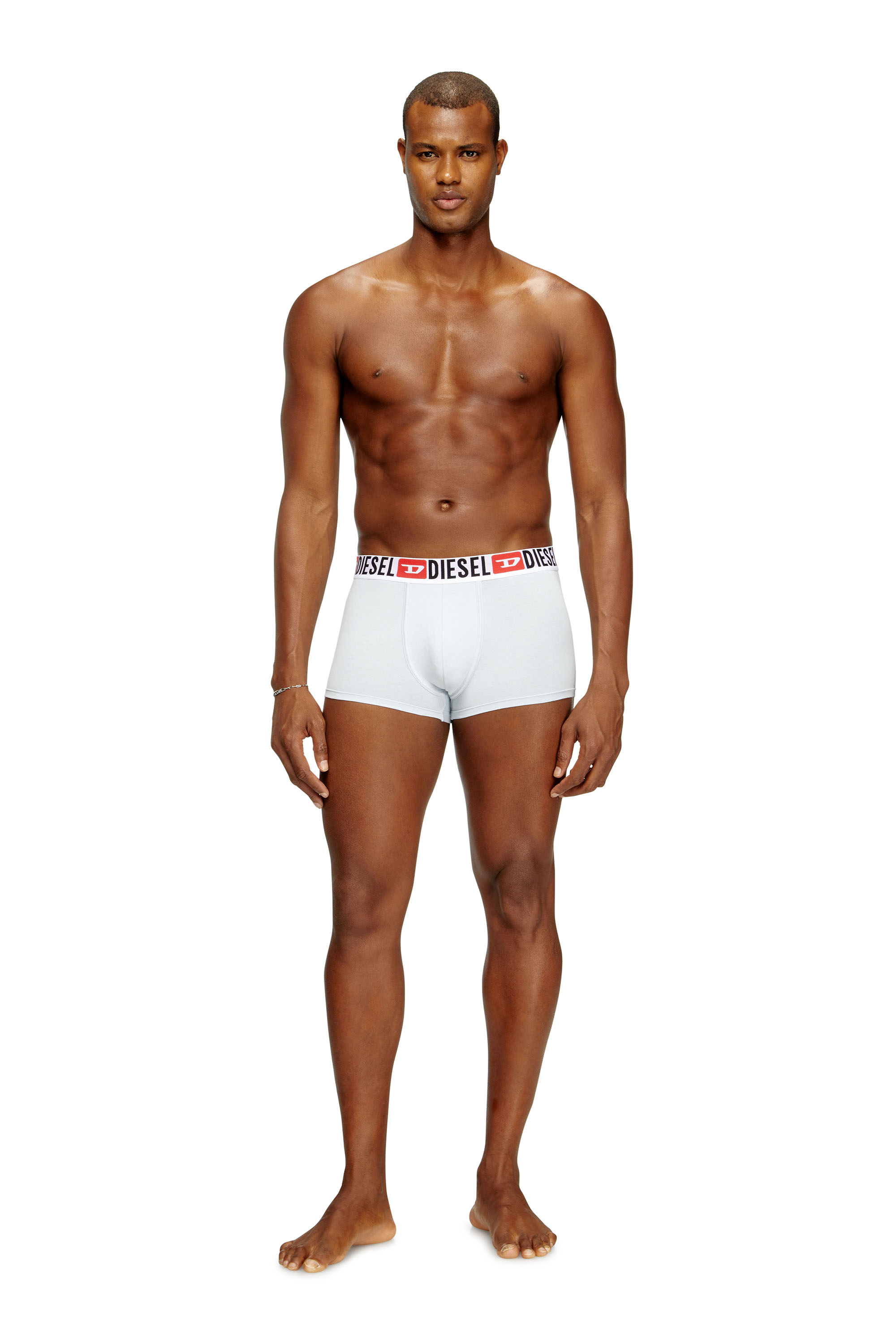 Diesel - UMBX-DAMIENTHREEPACK, Herren Retropants im Dreierpack mit umlaufendem Logo am Bund in Weiß - 3