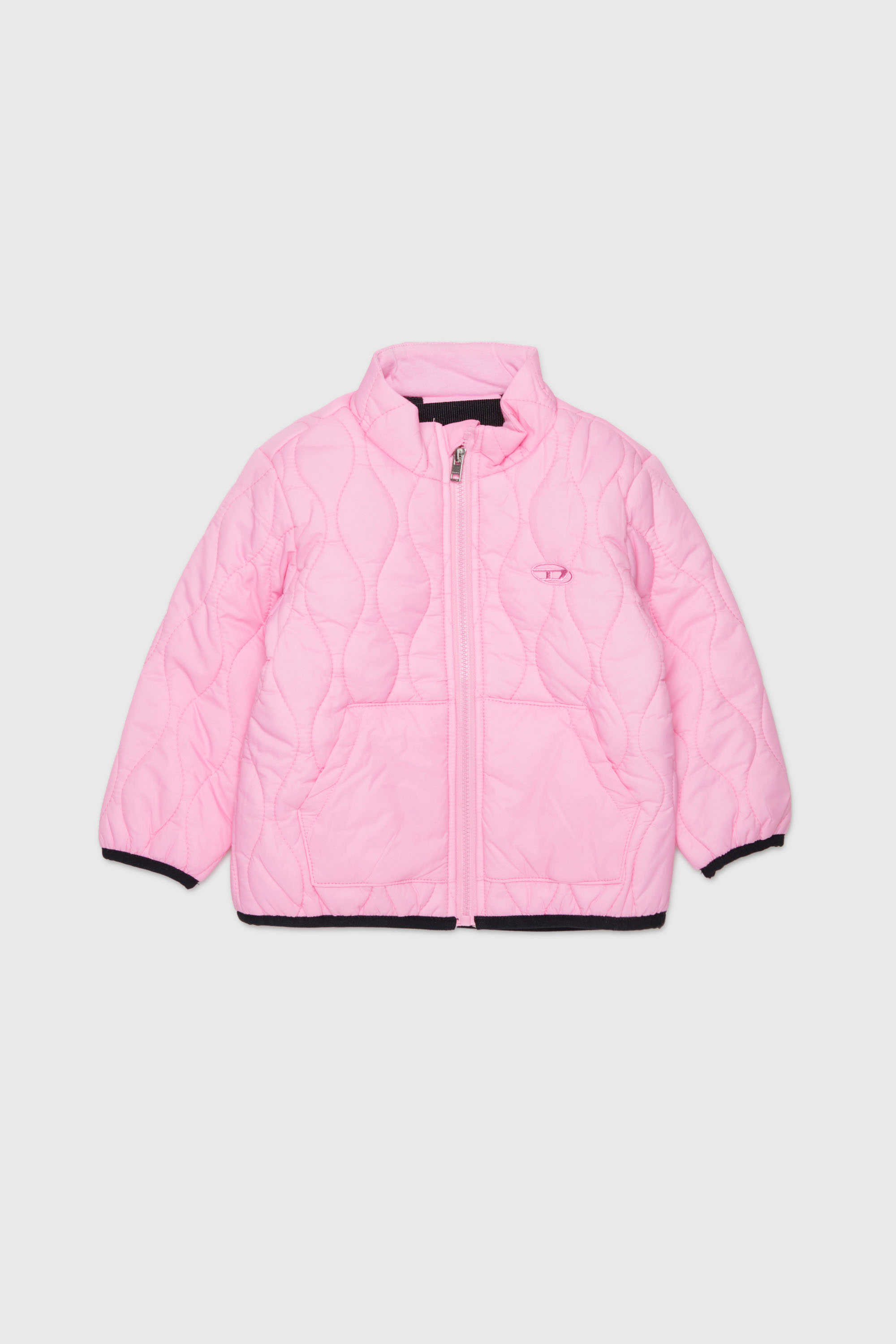 Diesel - JONIONB, Veste matelass&eacute;e avec broderie Oval D Homme in Rose - 1