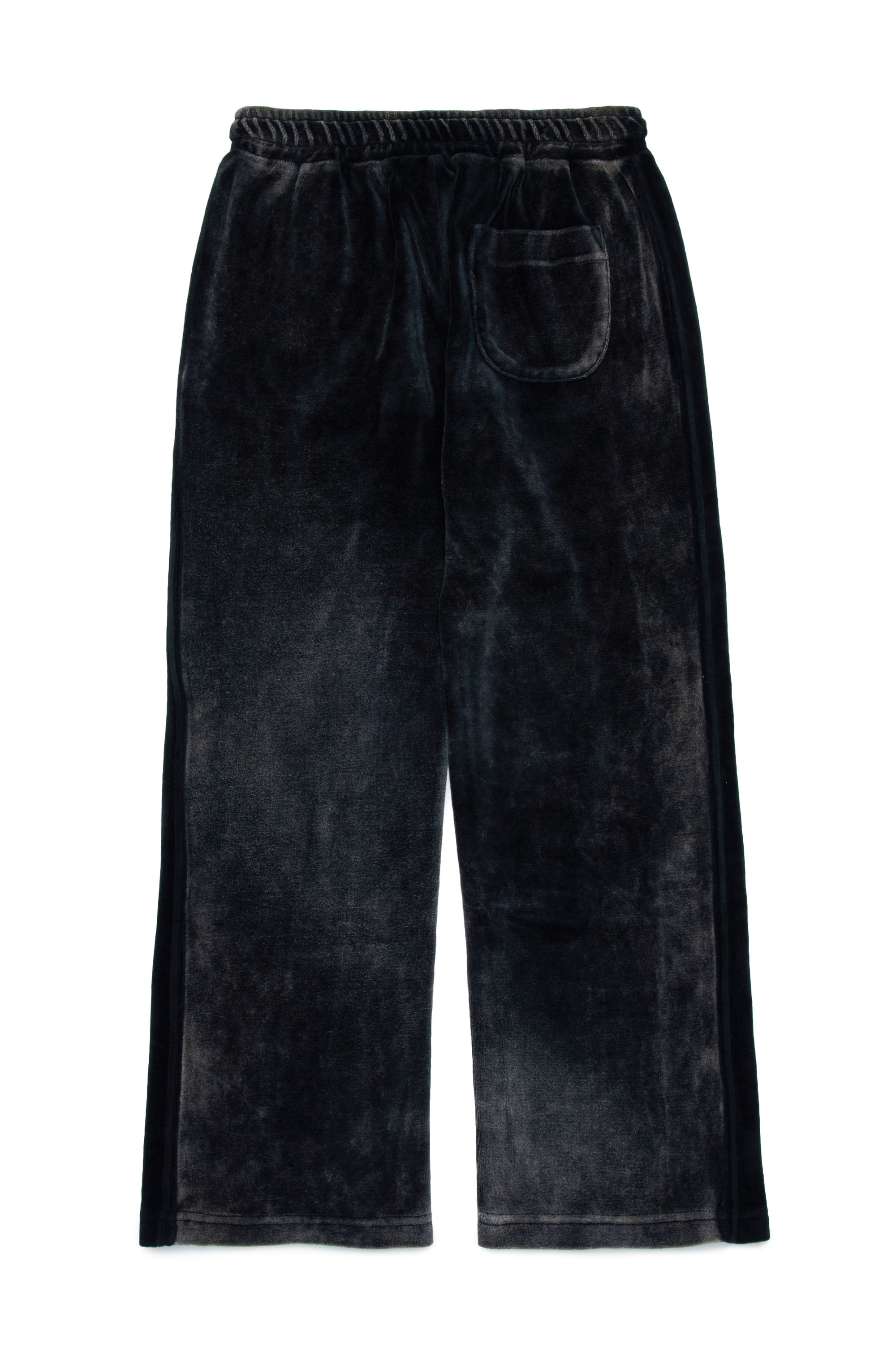 Diesel - PZAMPBAND, Pantalon de survêtement délavé en chenille Mixte in Noir - 2