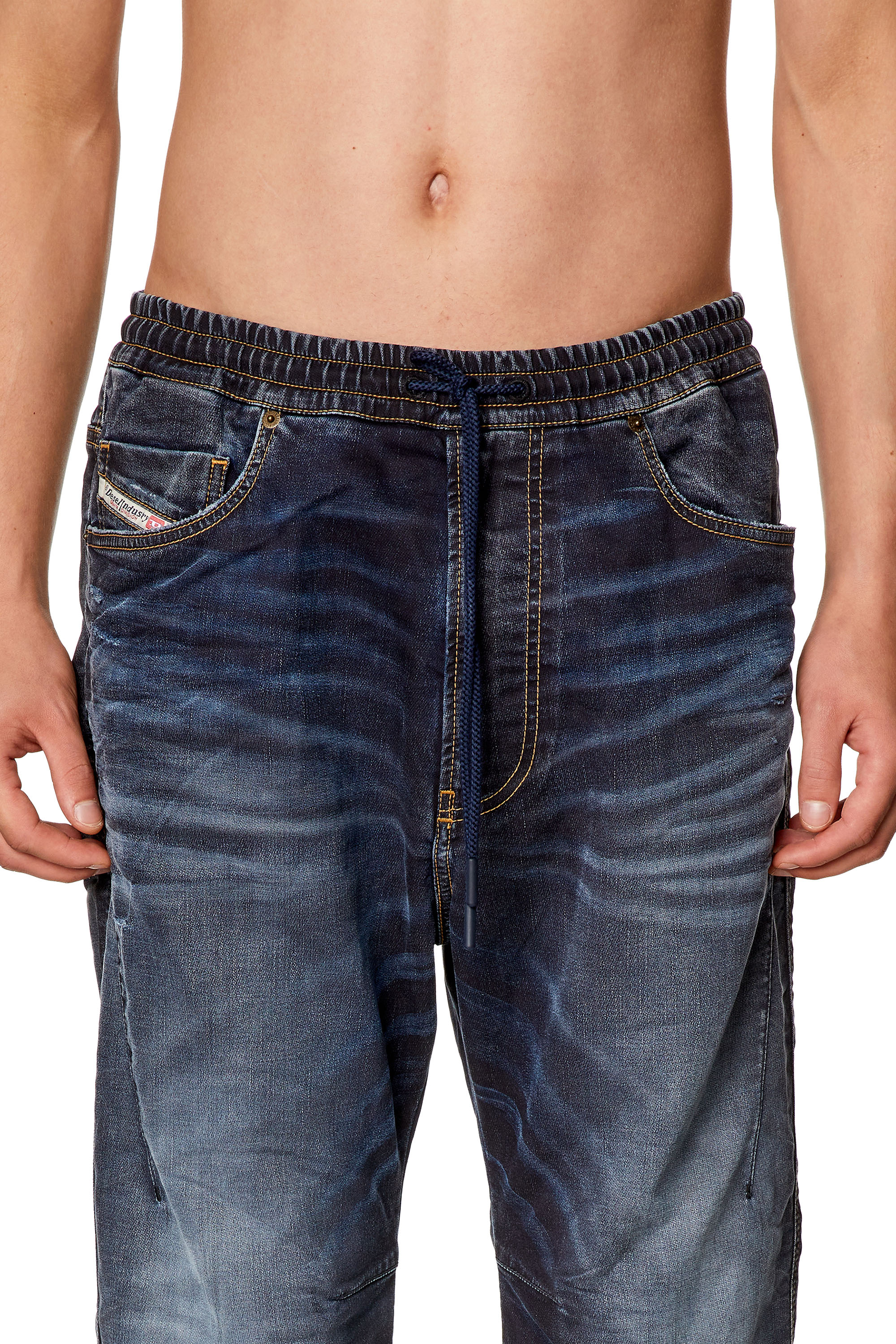Diesel - Tapered 2040 D-Amage Joggjeans® 09I18, Blu Scuro - Image 3