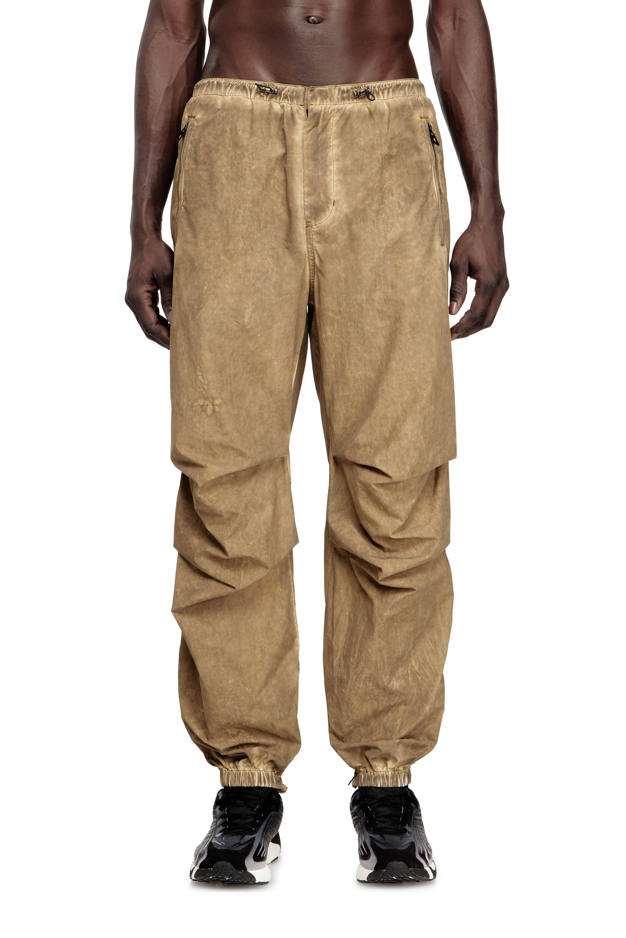Diesel - P-STITCH-TREAT, Pantaloni cargo in Taslan effetto dirt Uomo in ToBeDefined - 1