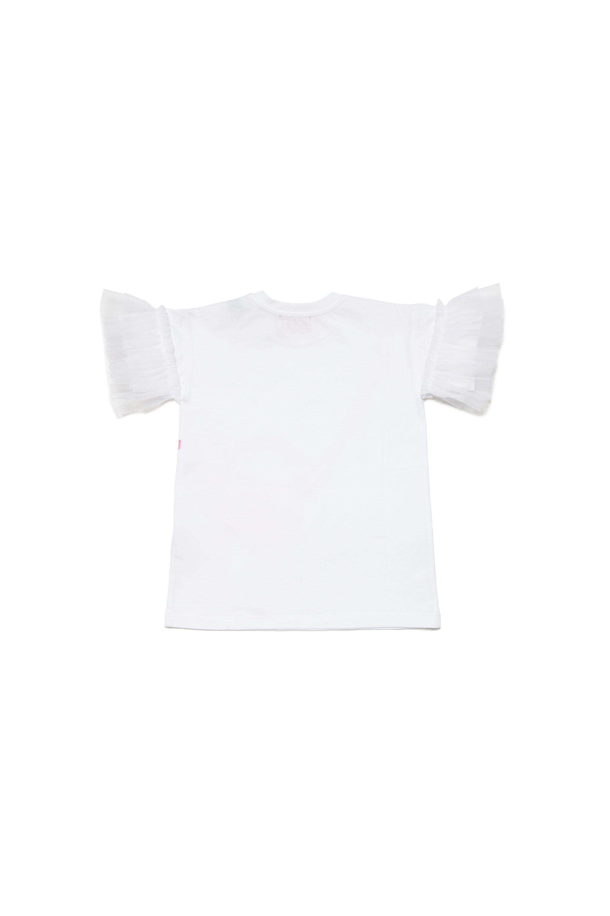 Diesel - DULCISIB, Donna Abito a T-shirt con borsa trompe-l’œil in Bianco - Image 2