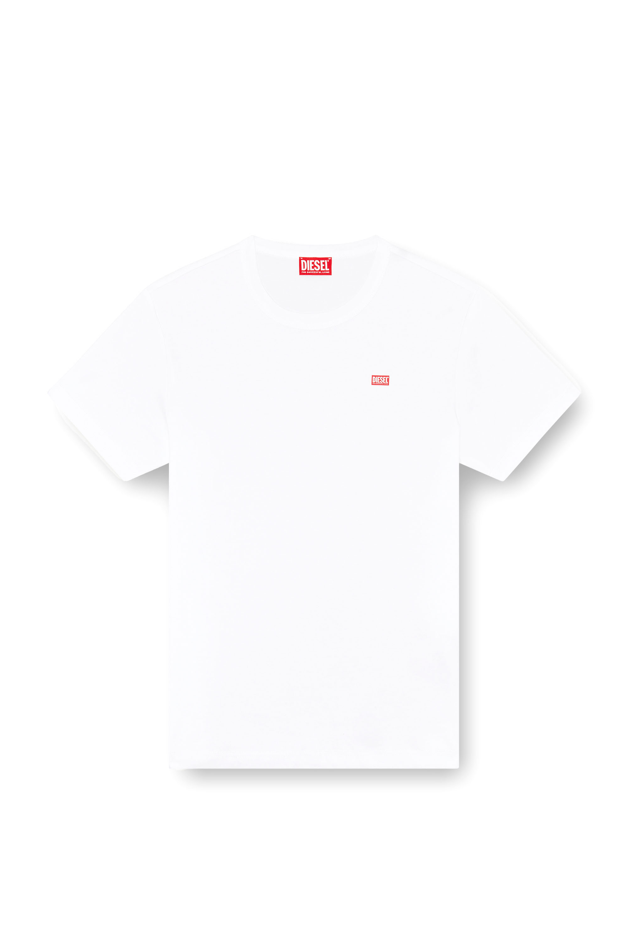 Diesel - T-MIEGOR-K77, Herren T-Shirt aus merzerisierter Baumwolle in Wei&szlig; - 2