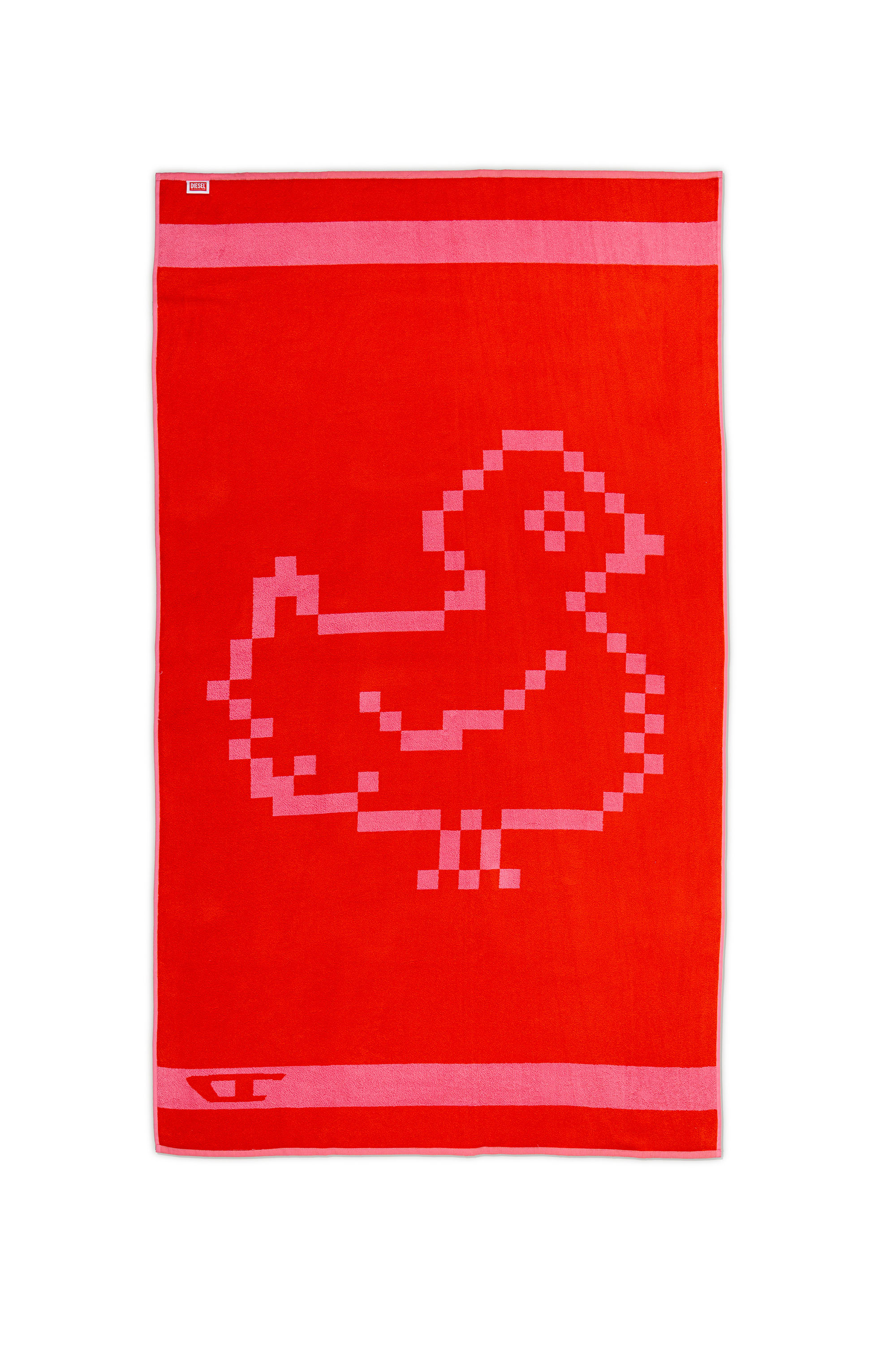 Diesel - 1018133  PIXEL TOYS 1 PINK/RED TOWEL, Telo in spugna 100x180 cm Unisex in Rosso - 2