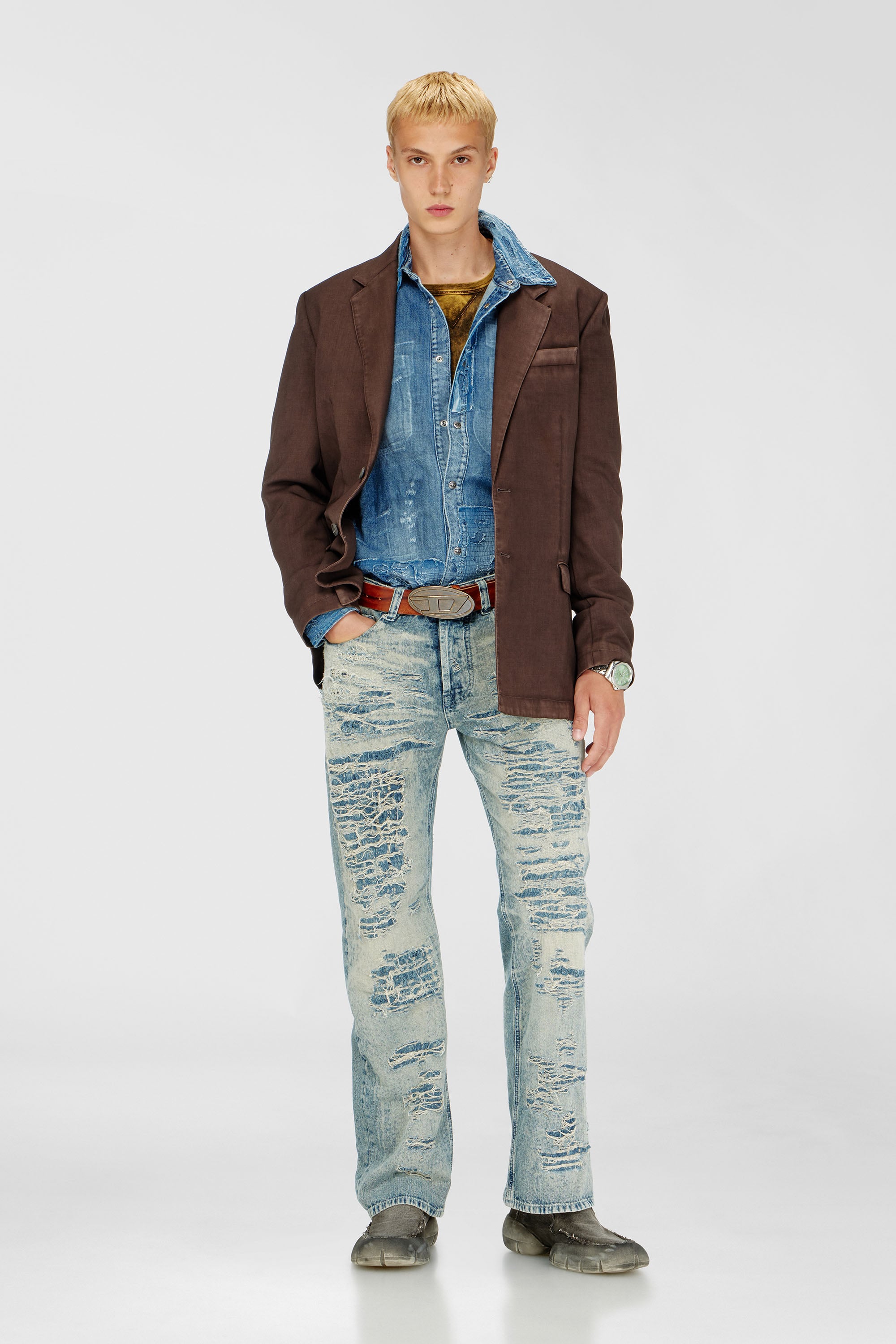 Diesel - Herren Relaxed Jeans 1980 D-Eeper 068YM, Mittelblau - 2