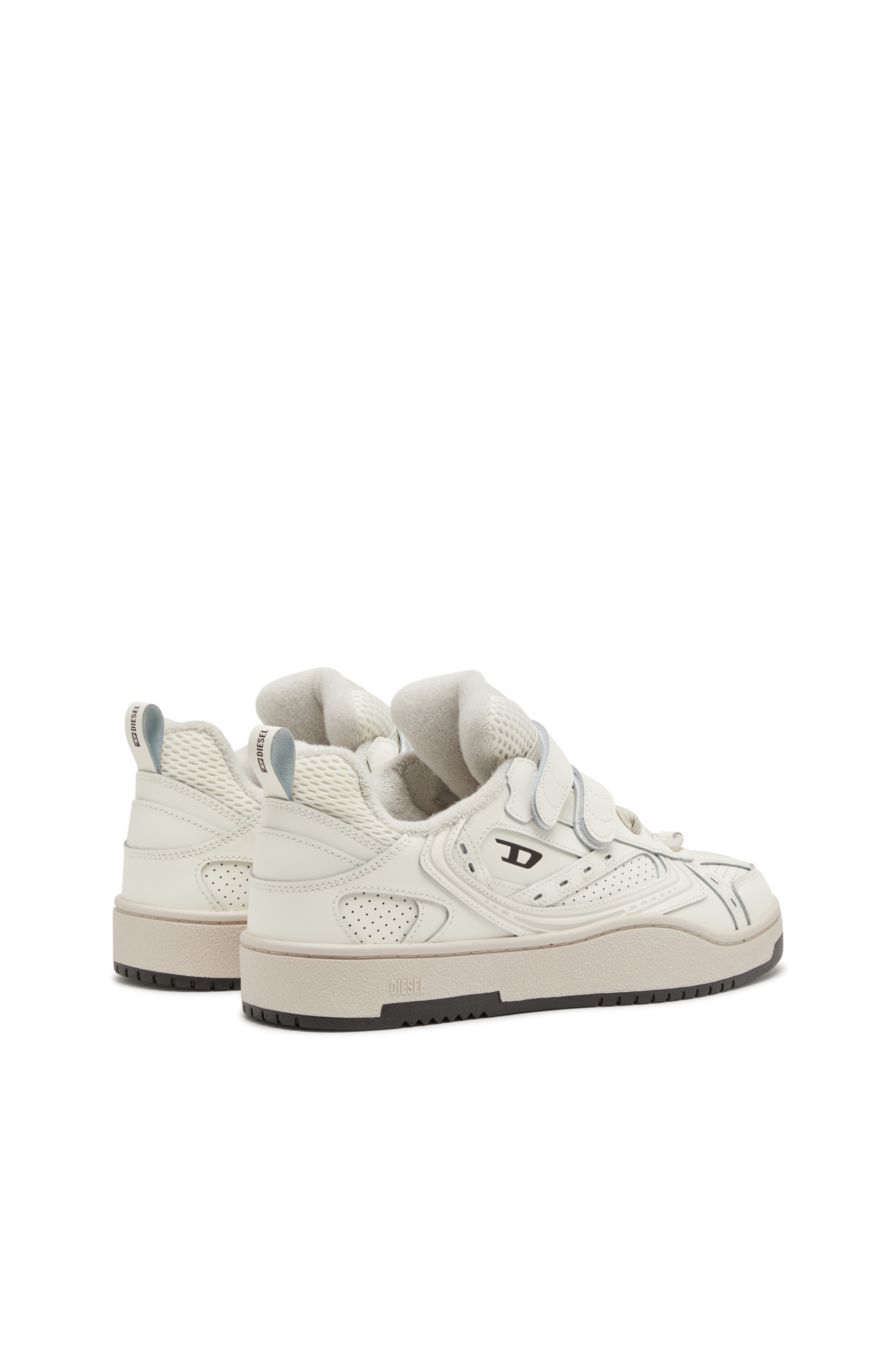 Diesel - S-UKIYO SKT, S-Ukiyo-Sneaker monocromatica con chiusure a strappo Uomo in Bianco - 3