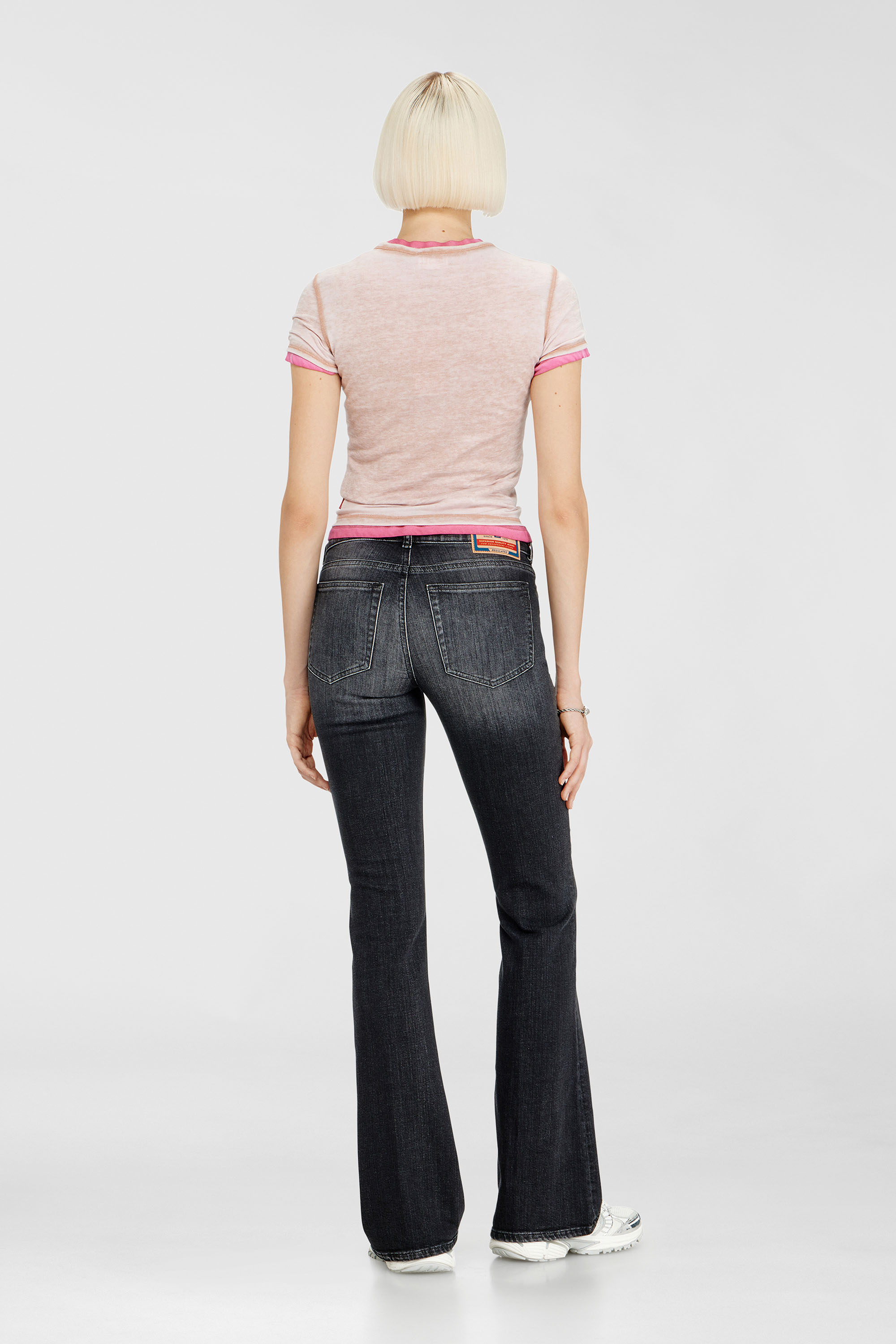 Diesel - Bootcut Jeans 1969 D-Ebbey 09L98 Donna, Nero/Grigio scuro - Image 3
