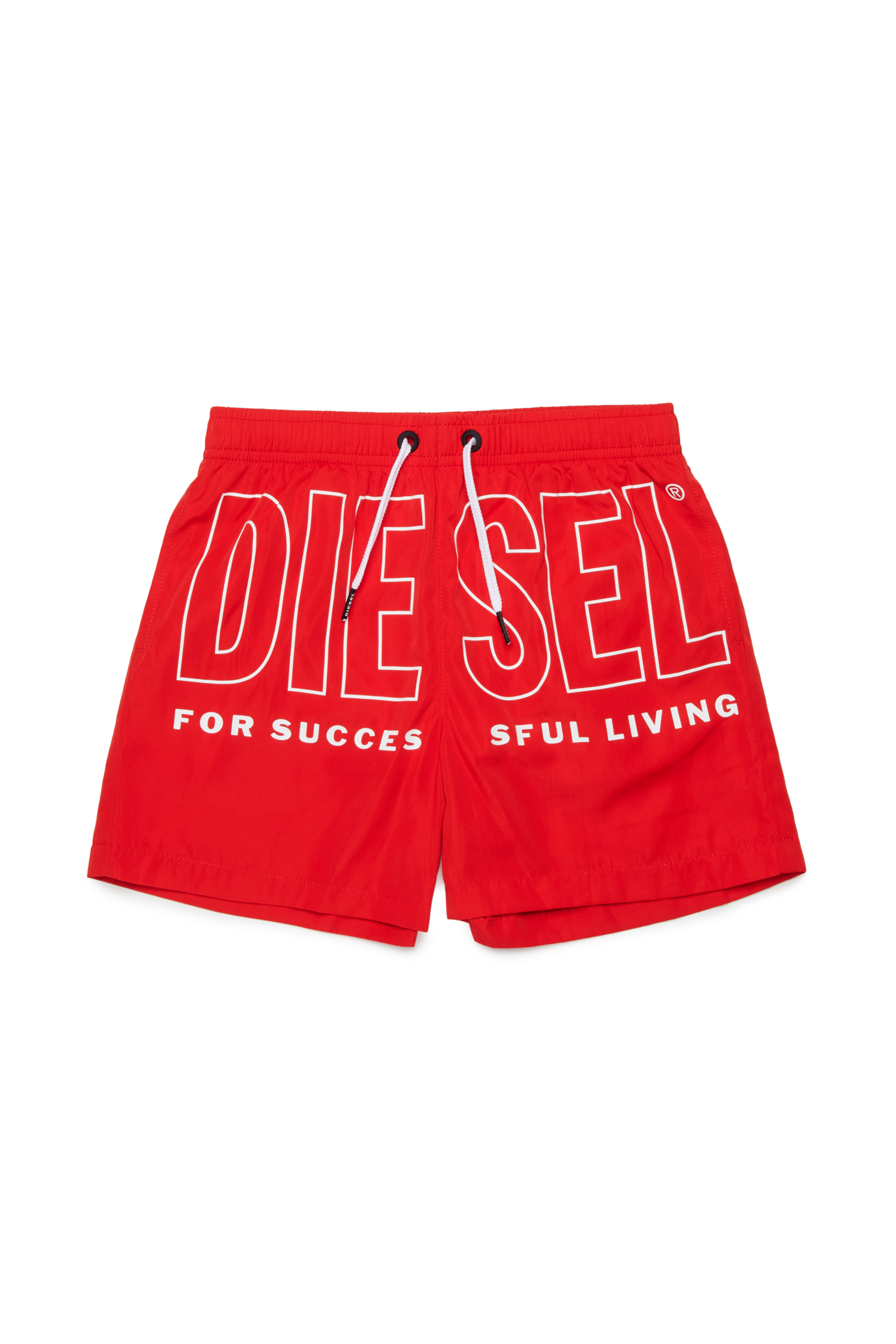 Diesel - MIDIT, Herren Badeshorts mit Maxi-Logo in Rot - 1