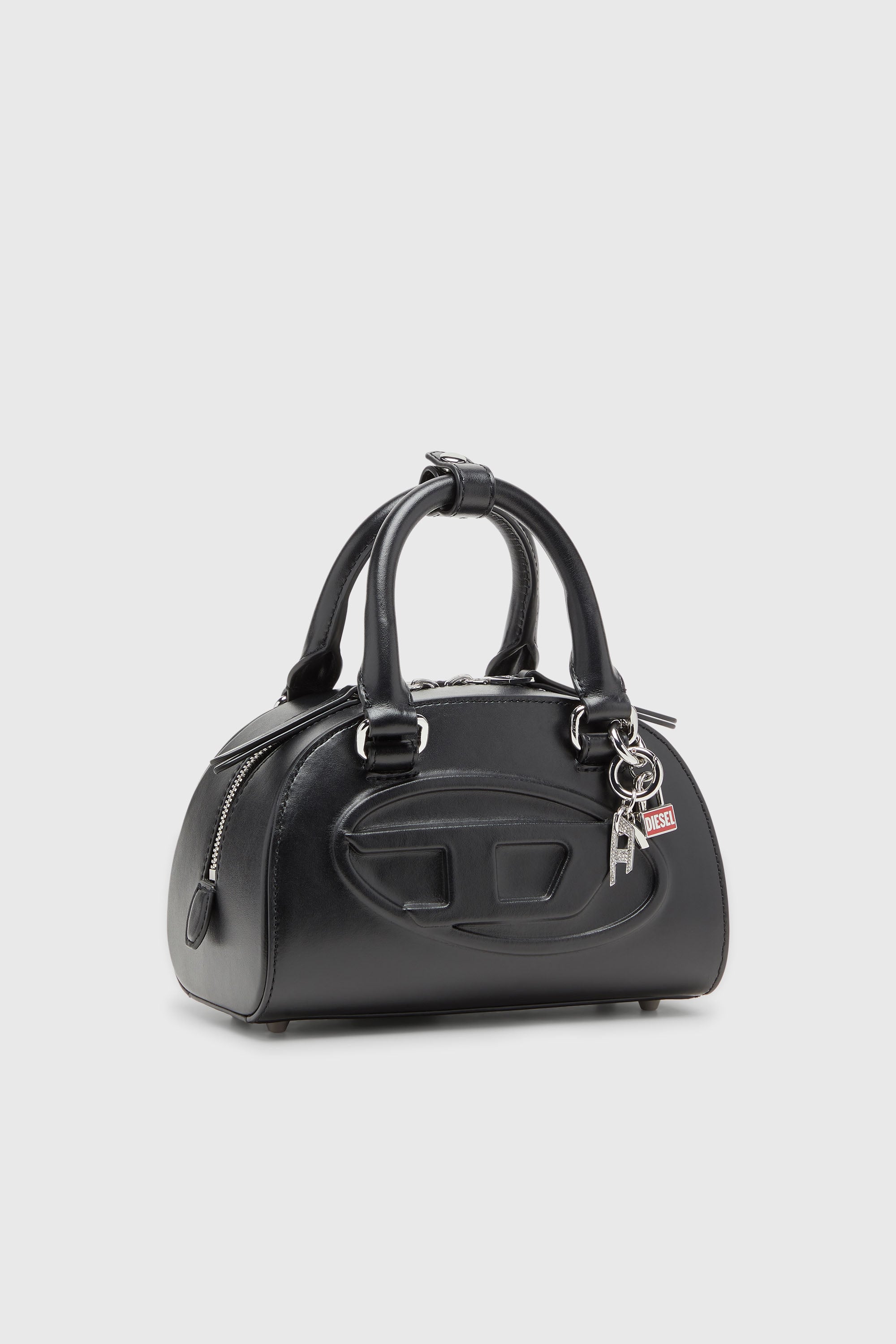 Diesel - 1DR DOME TOP HANDLE, 1DR Dome-Borsa bowling in pelle Donna in Nero - 2