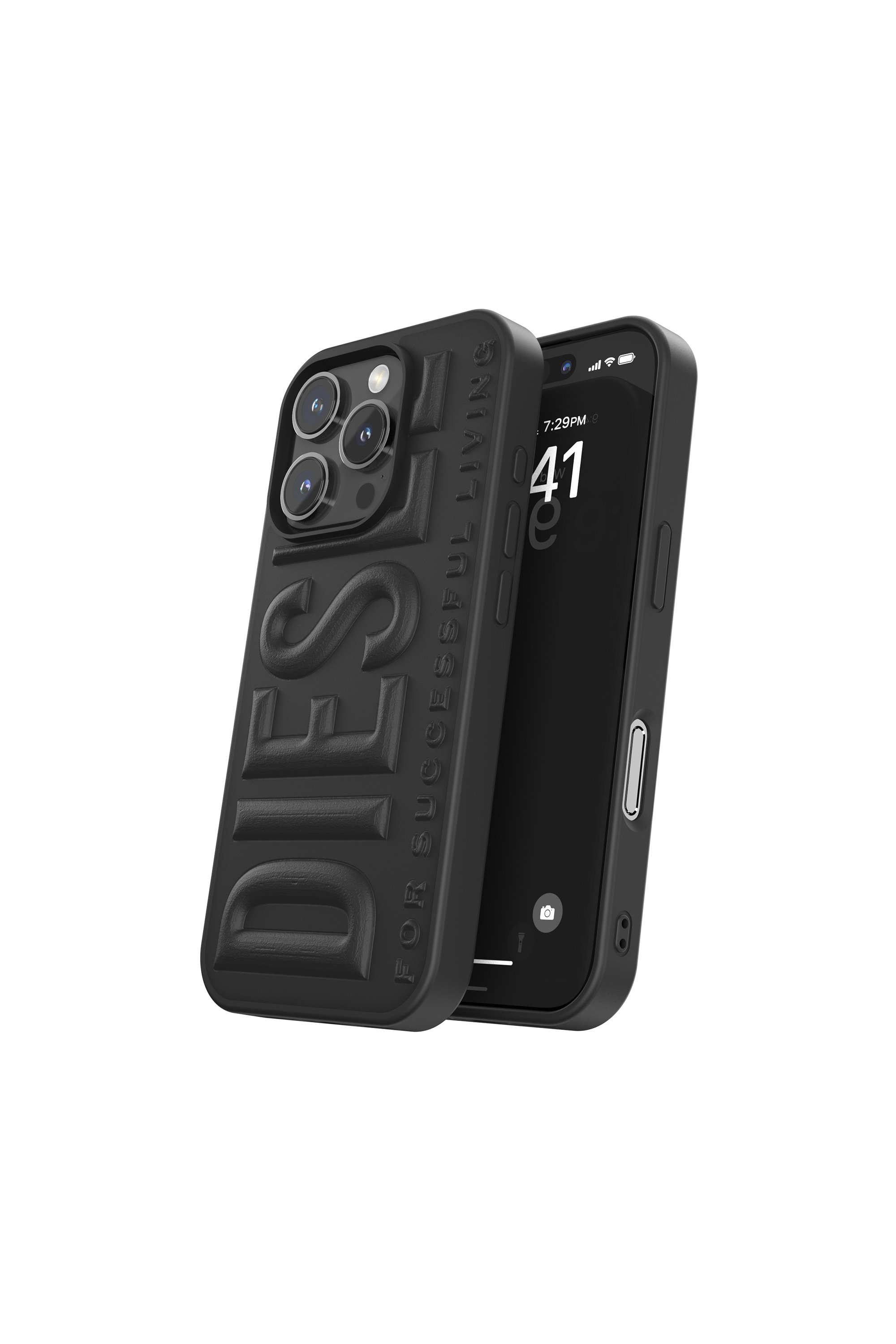 Diesel - 60210  MOULDED CASE, Coque 3D Biscotto pour l'iP 16 Pro Mixte in Noir - 3