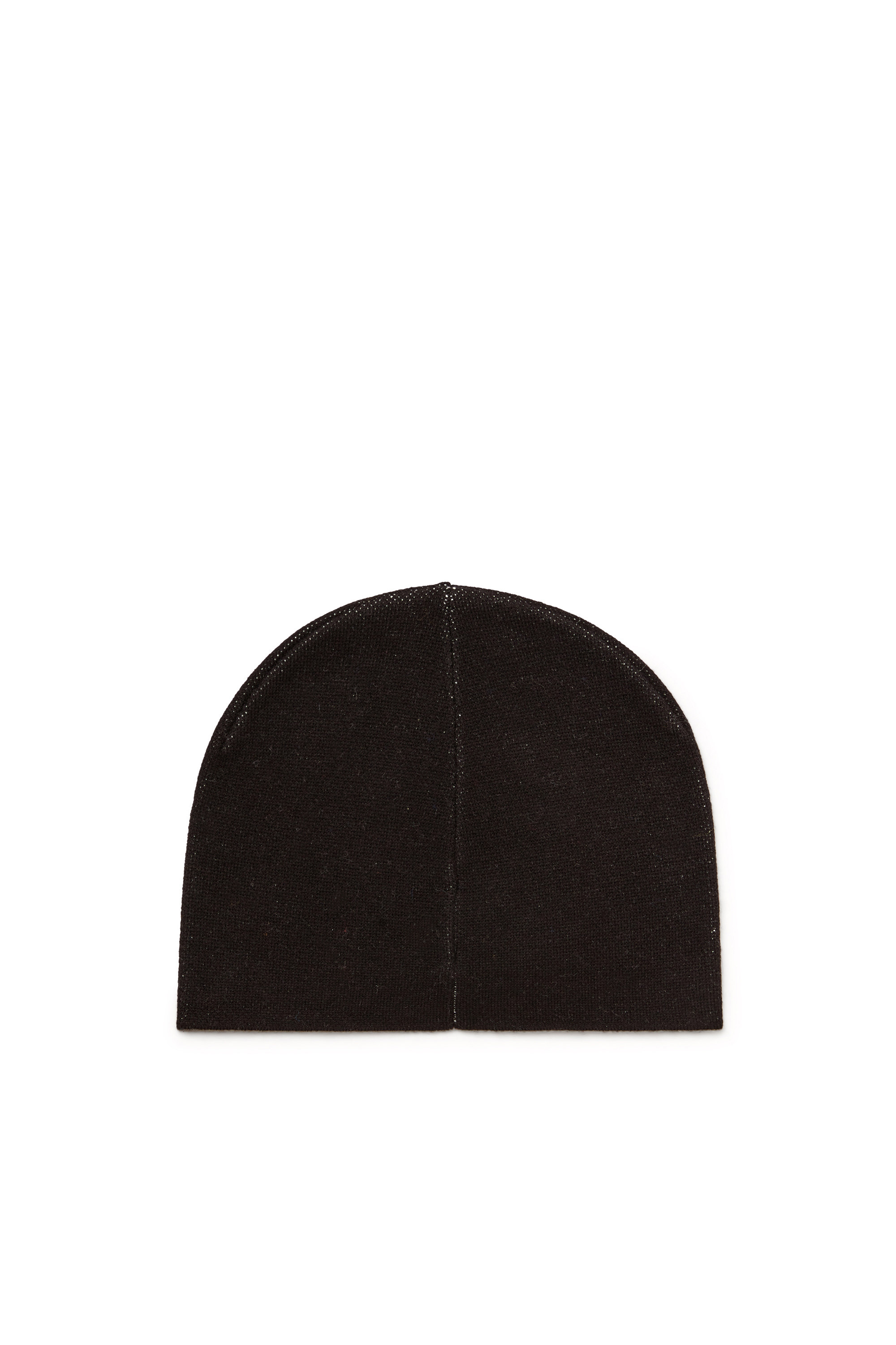 Diesel - K-APITAN, Unisex M&uuml;tze aus Wollmischung mit Oval D Logo in Schwarz - 2