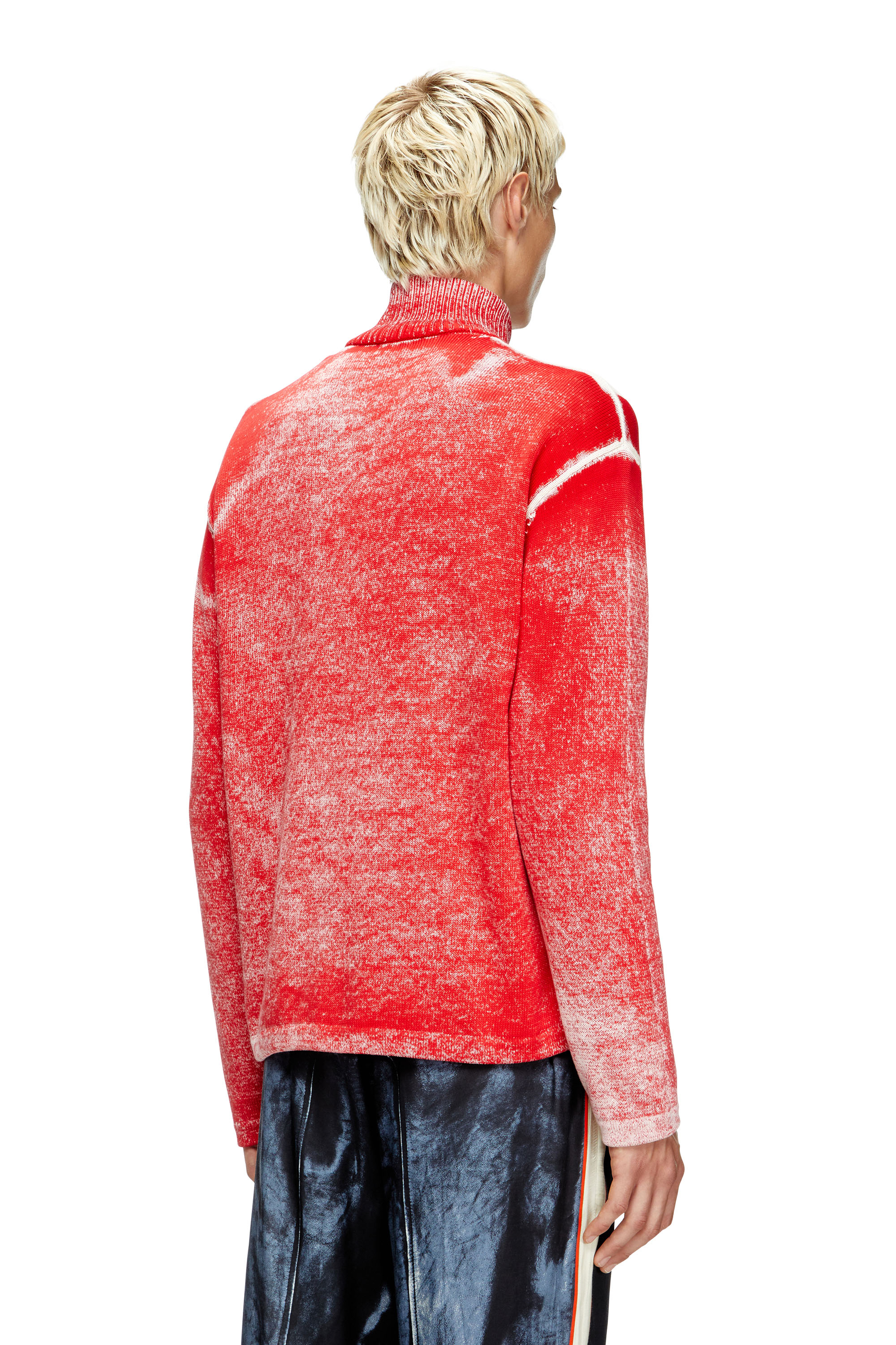 Diesel - K-OLIBA-JKT, Cardigan zippé à rayures, imprimé à l'intérieur Homme in Polychrome - 4