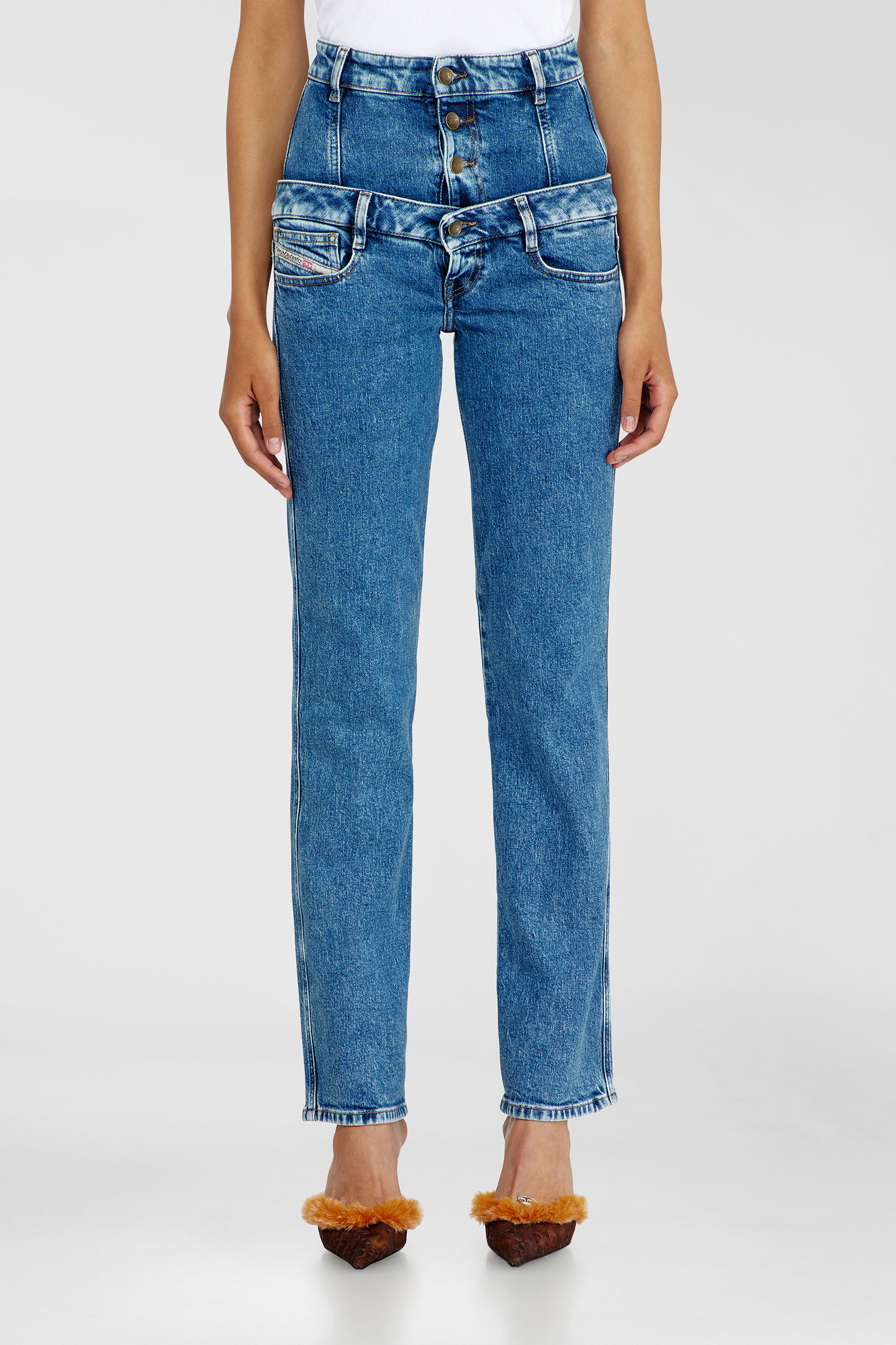 Diesel - Slim Jeans D-Fynora 007EU Femme, Bleu moyen - Image 2