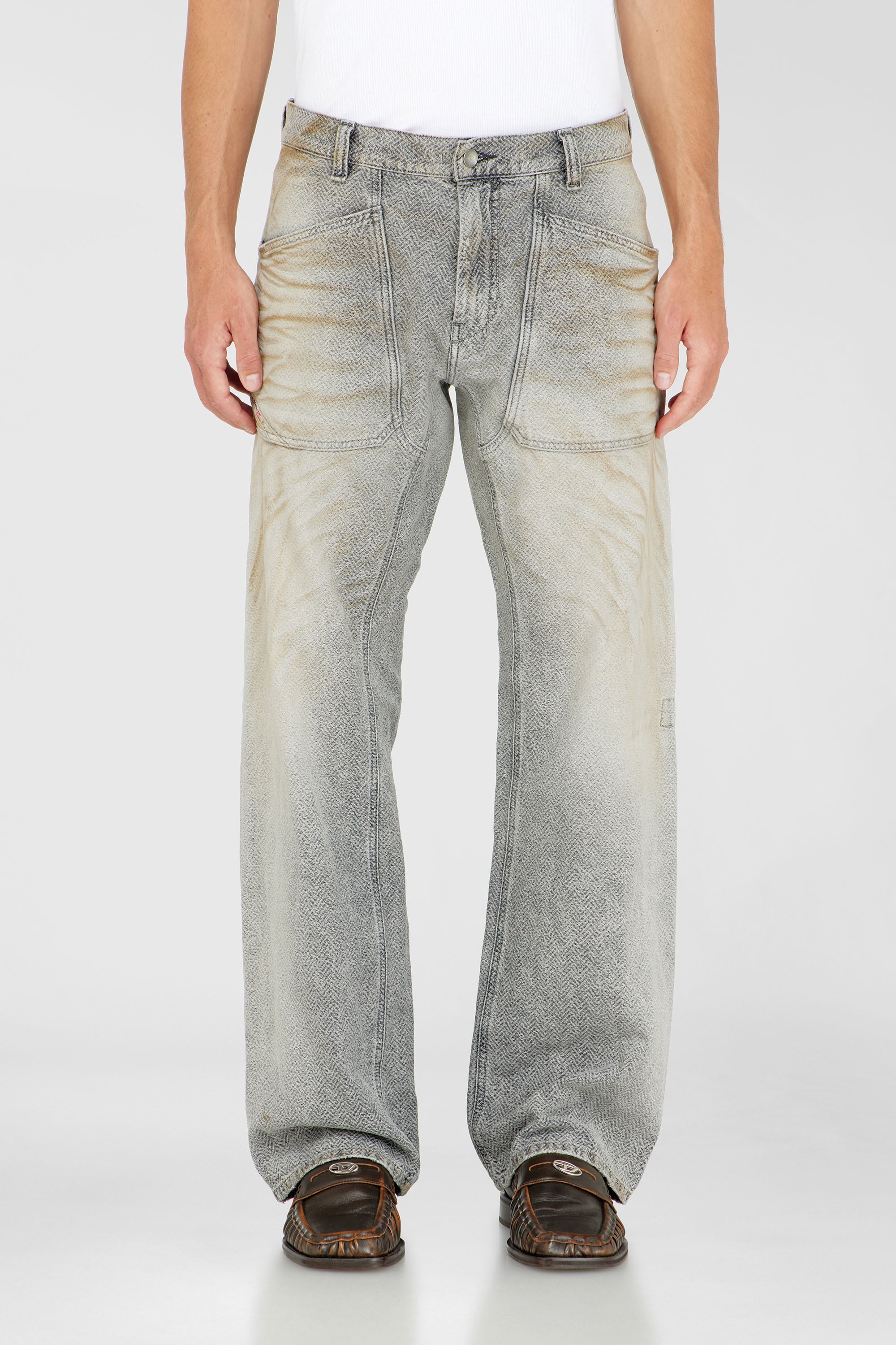 Diesel - Herren Relaxed Jeans D-Zeta 09Q11, Grau - 1