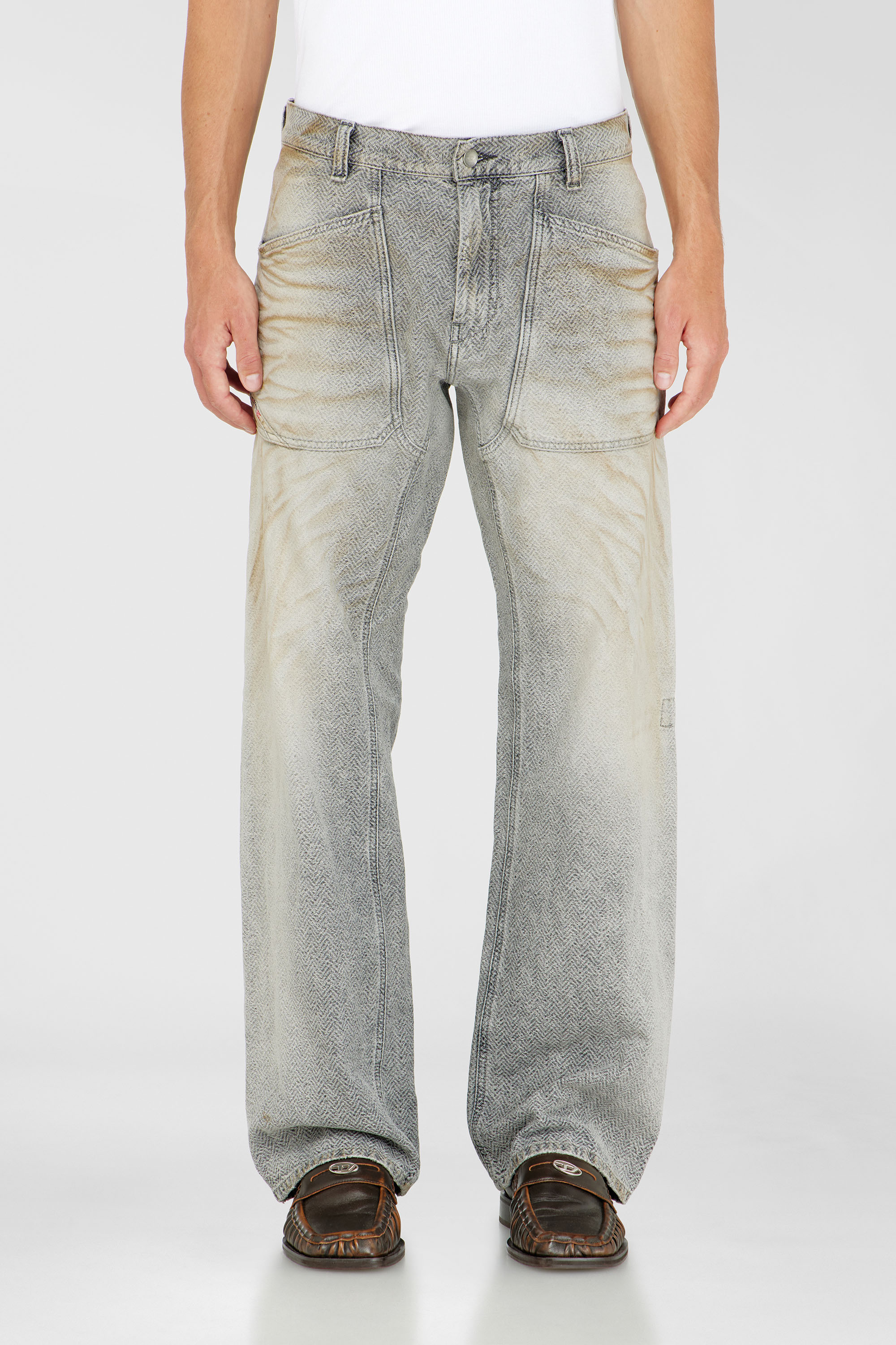 Diesel - Herren Relaxed Jeans D-Zeta 09Q11, Grau - 4