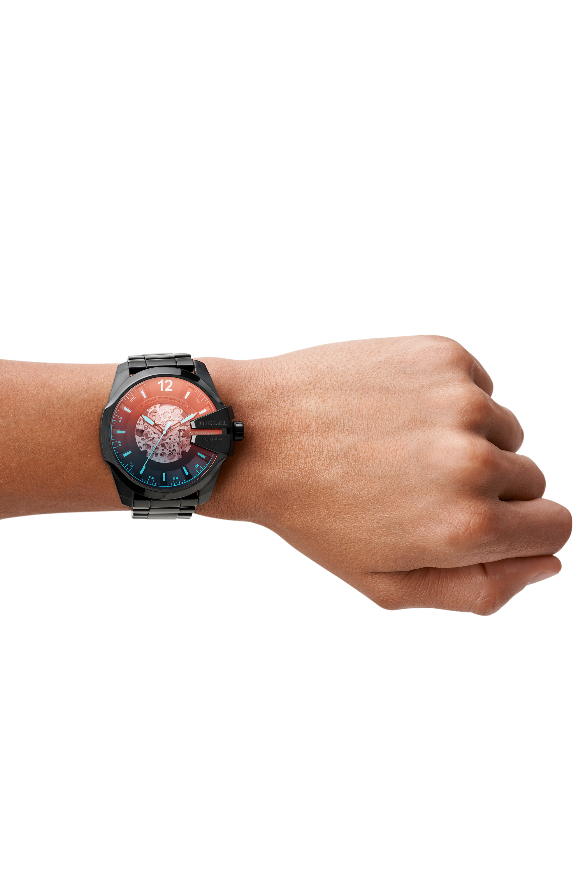 Diesel - DZ7457, Montre Mega Chief avec un bracelet noir Homme in Noir - 4