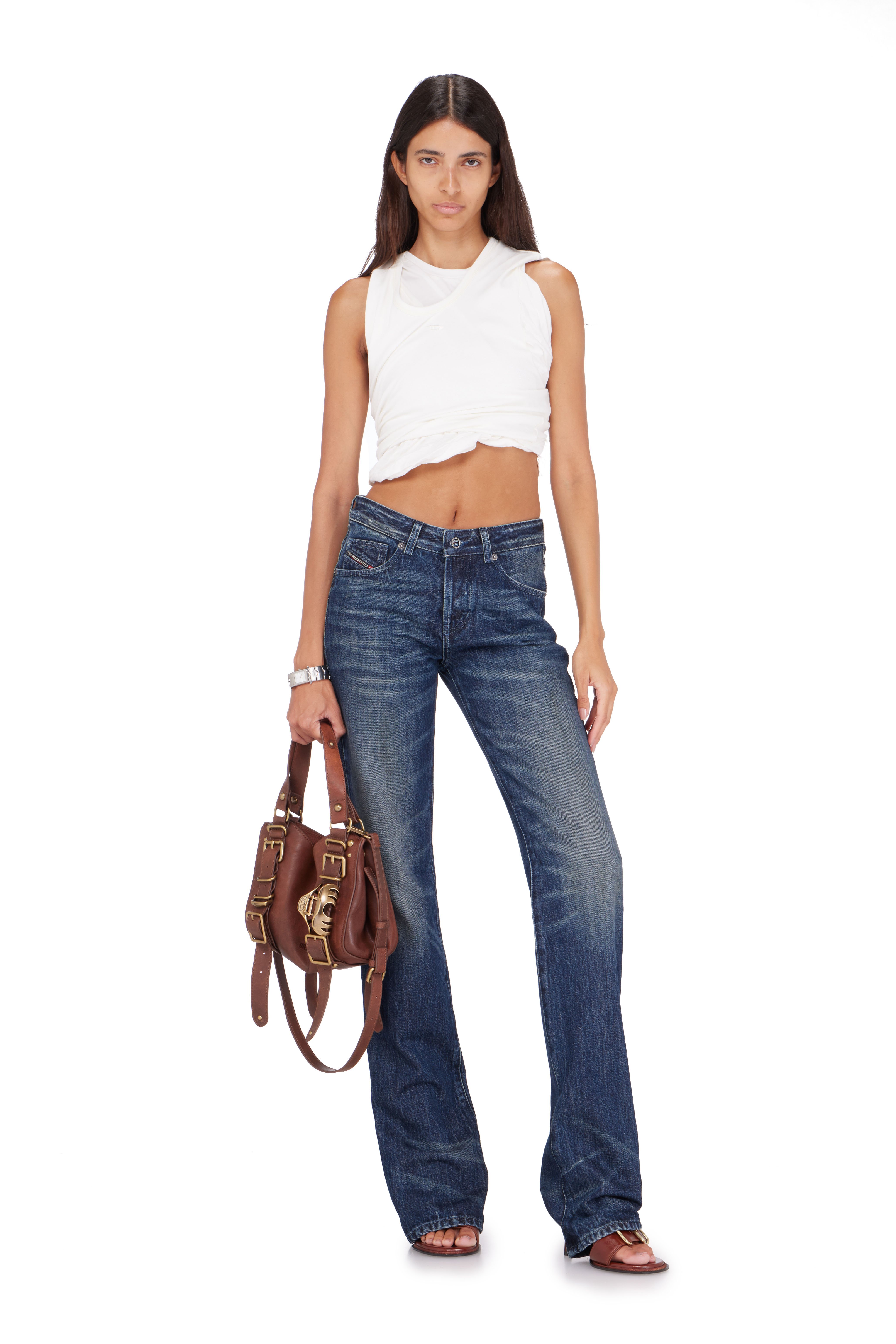 Diesel - D-ONE TOPHANDLE S, Damen D-One-Small Henkeltasche aus behandeltem Leder in Braun - 2