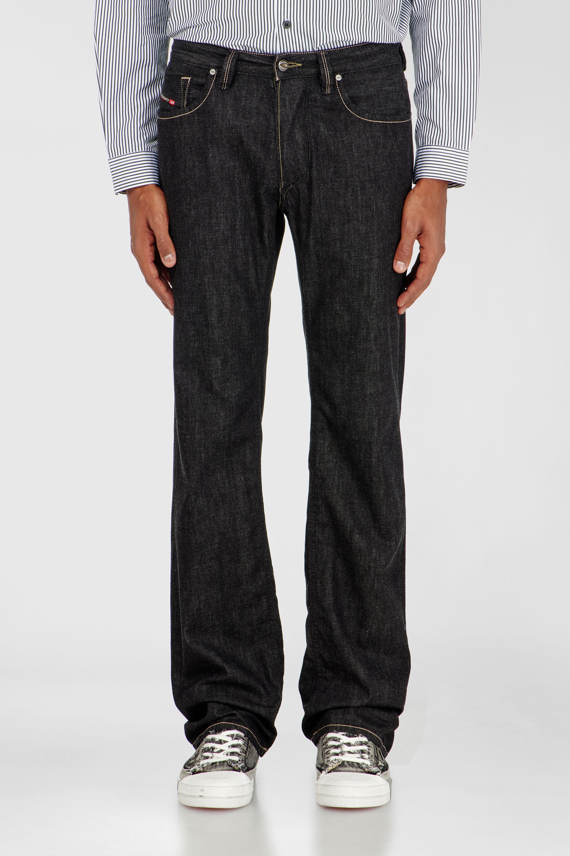Diesel - Regular Jeans 1985 Larkee 09R42 Homme, Noir/Gris fonc&eacute; - Image 1