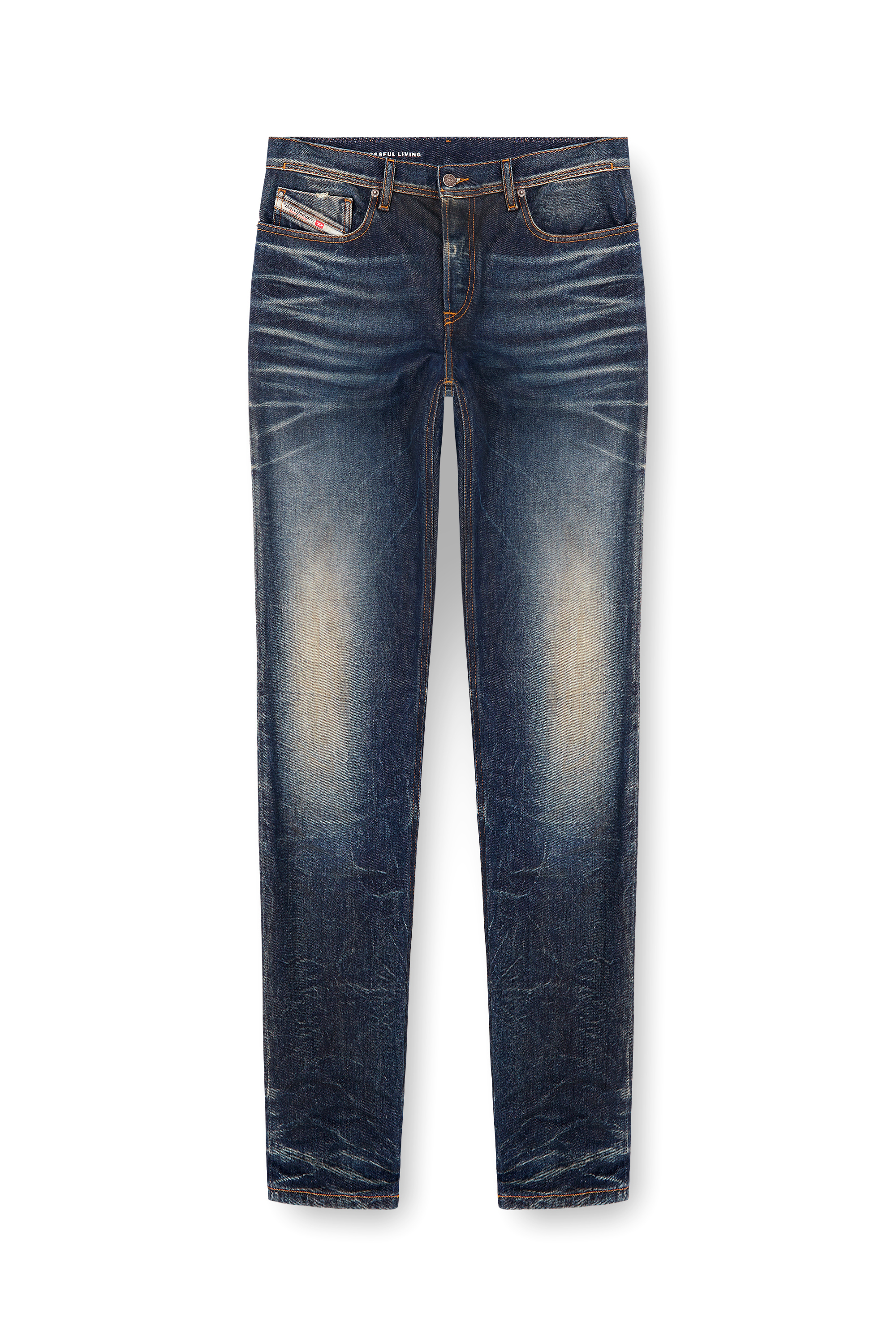 Diesel - Regular Jeans 2023 D-Finitive 09L22 Uomo, Blu Scuro - Image 3