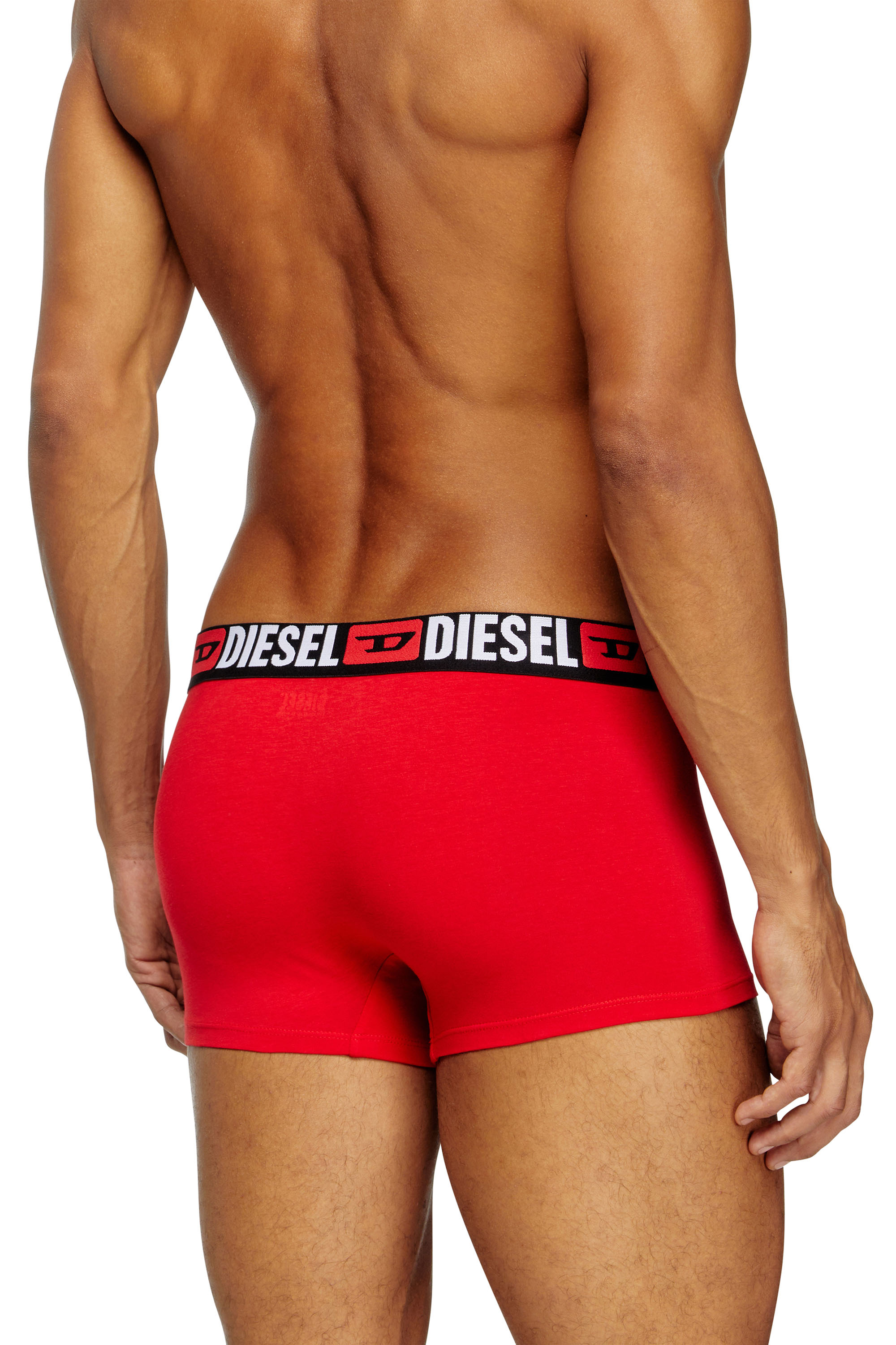 Diesel - UMBX-DAMIENTHREEPACK, Lot de trois boxers avec taille ornée du logo sur toute la surface Homme in Polychrome - 4