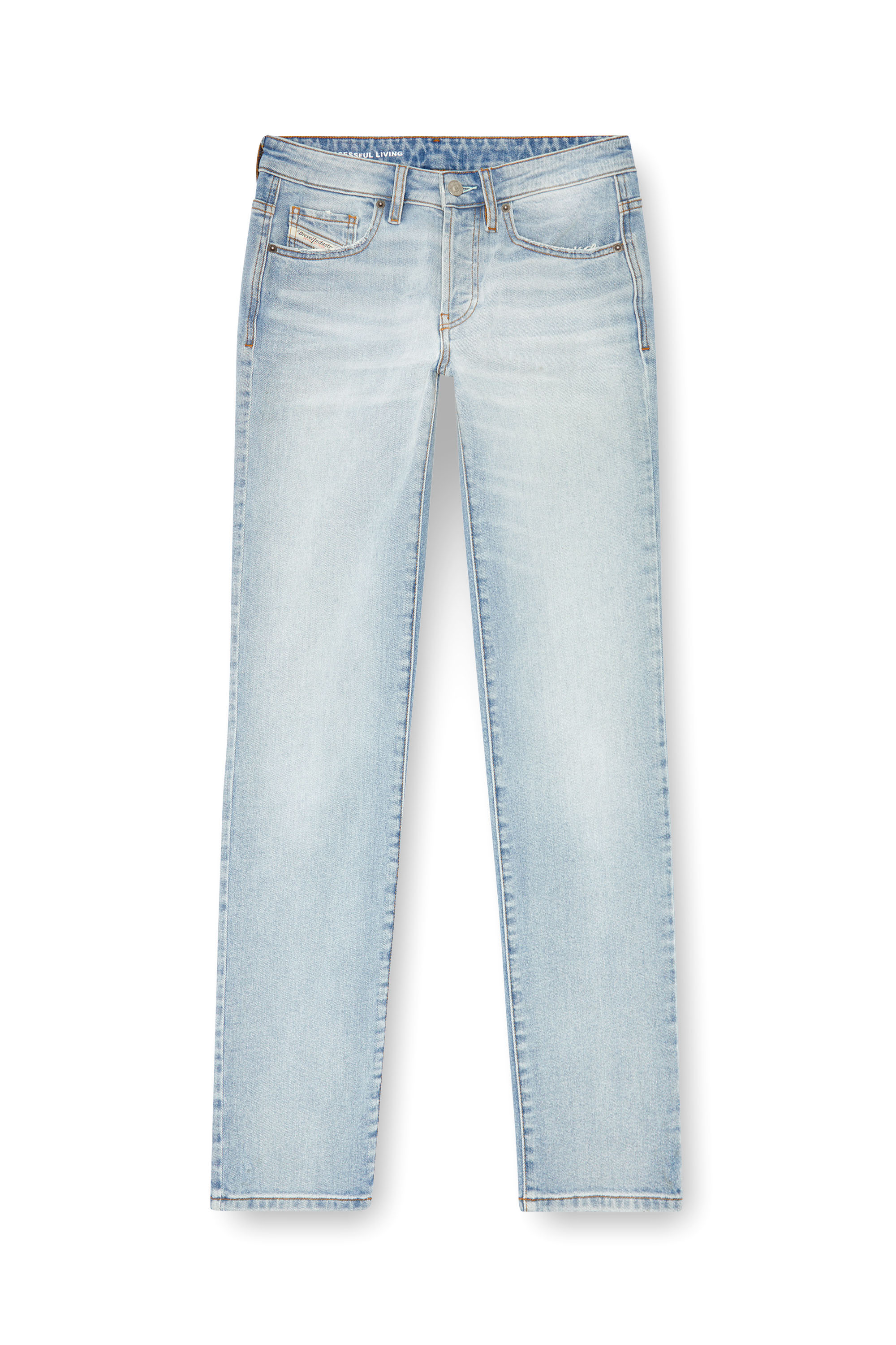 Diesel - Donna Straight Jeans 1989 D-Mine 0GRDM, Blu Chiaro - Image 5