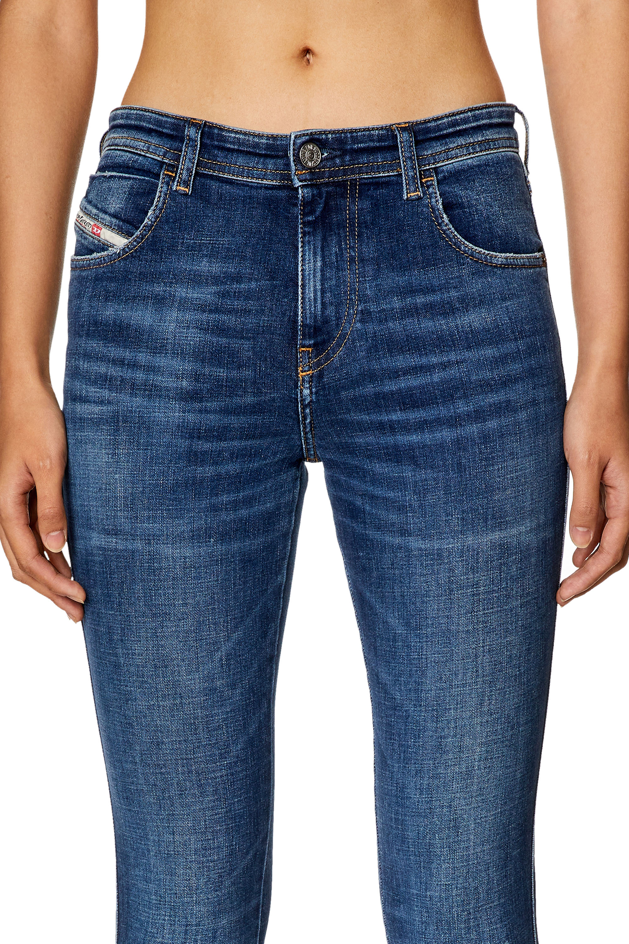Diesel - Skinny Jeans 2015 Babhila 09H63, Blu Scuro - Image 4