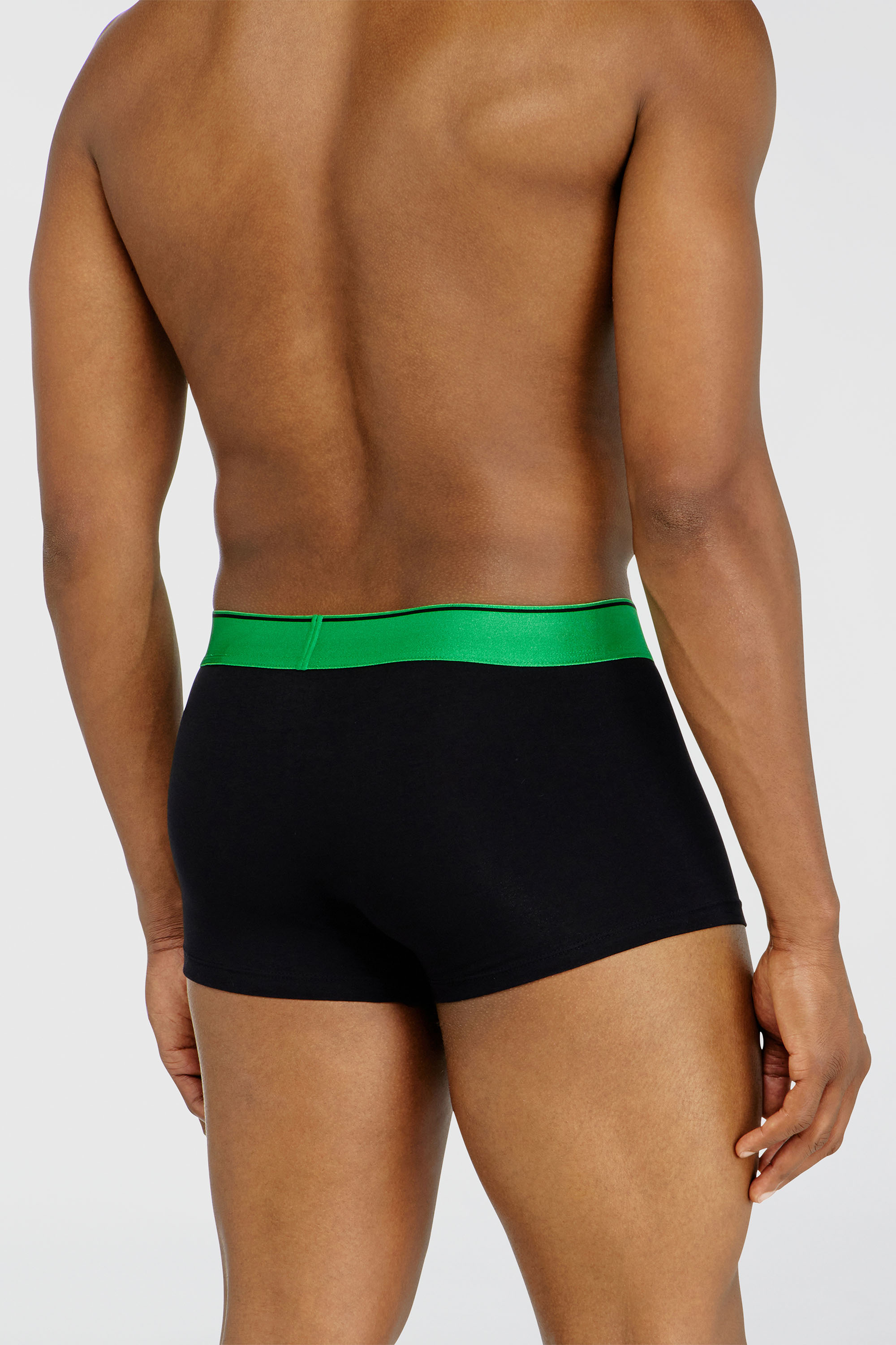 Diesel - DAMIEN-GFT-3PACK, Set da tre boxer lungo con fascia in vita metallizzata Uomo in Nero - 4