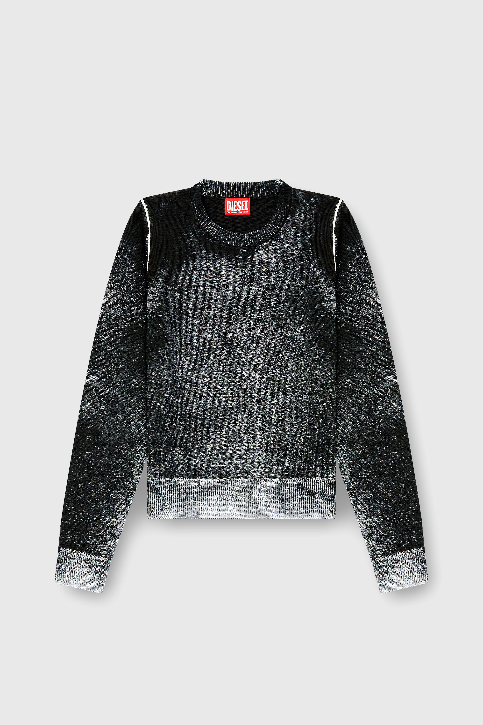 Diesel - M-LOVRE, Pull avec impression invers&eacute;e d&eacute;lav&eacute;e Femme in Polychrome - 2