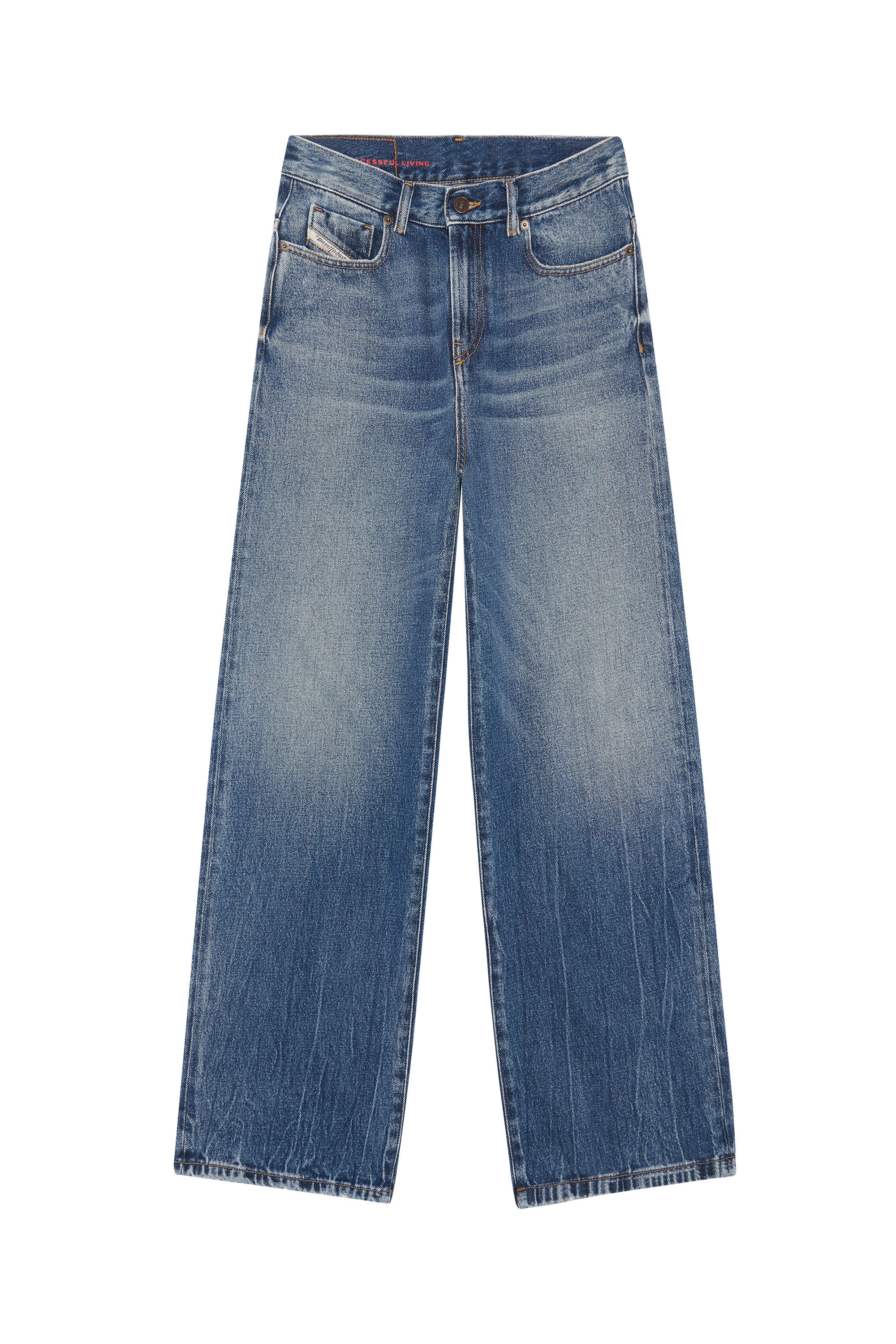 Diesel - 2000 WIDEE 09E03 Bootcut and Flare Jeans, Mittelblau - Image 6