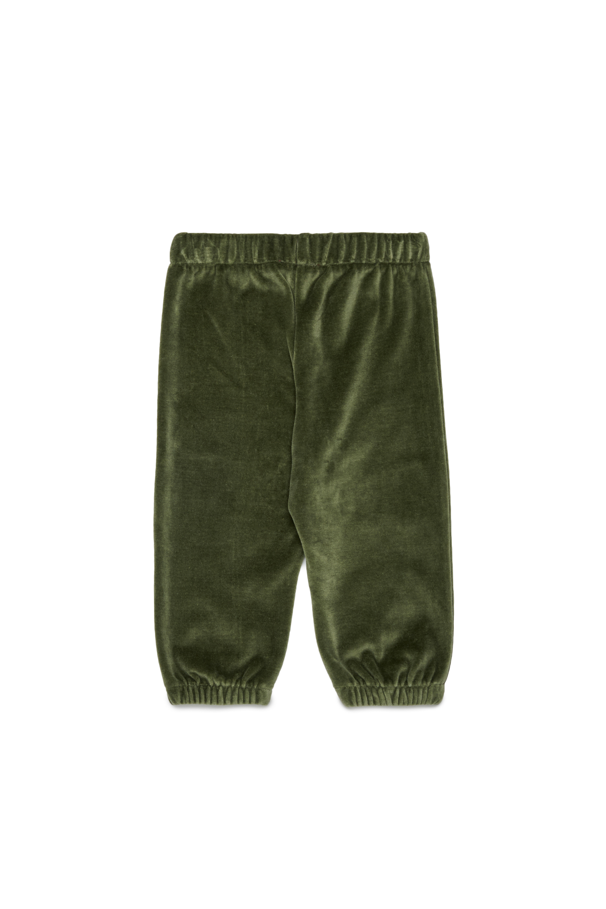 Diesel - PHENIB, Pantalon de surv&ecirc;tement en velours avec broderie Oval D Homme in Vert - 2