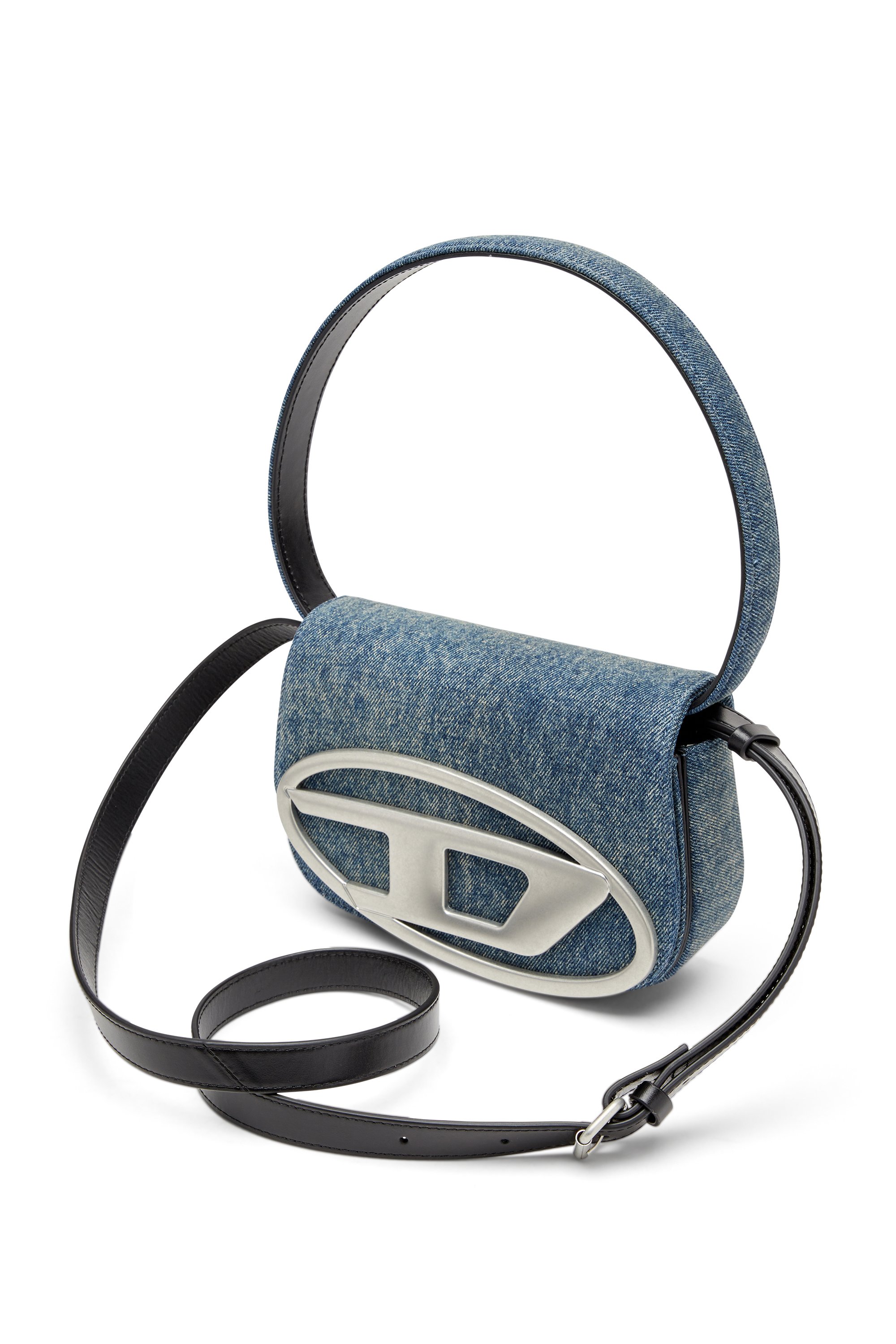 Diesel - 1DR, 1DR-Iconica borsa a spalla in denim solarizzato Donna in Blu - 5