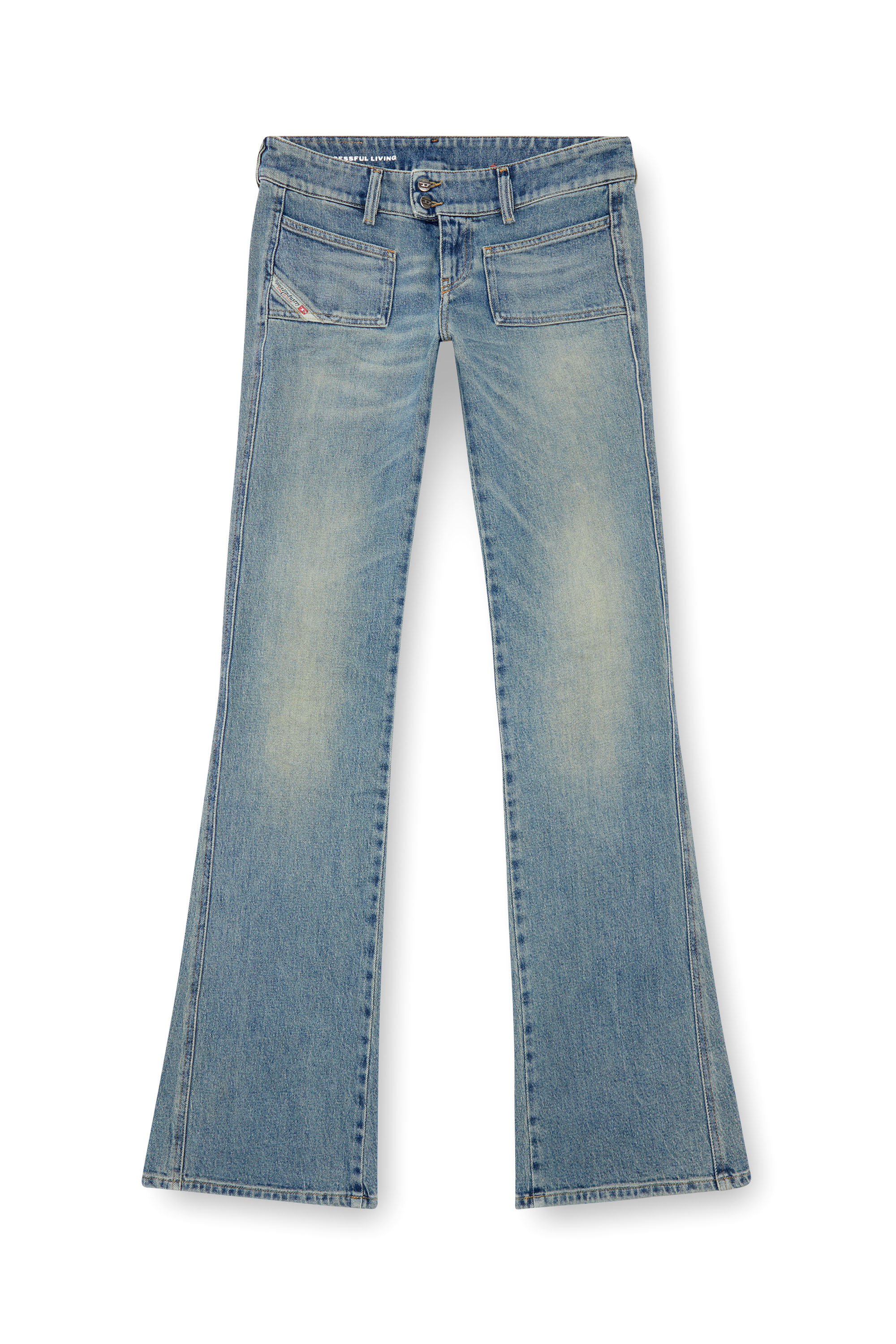 Diesel - Donna Bootcut and Flare Jeans D-Hush 09J55, Blu Chiaro - Image 5