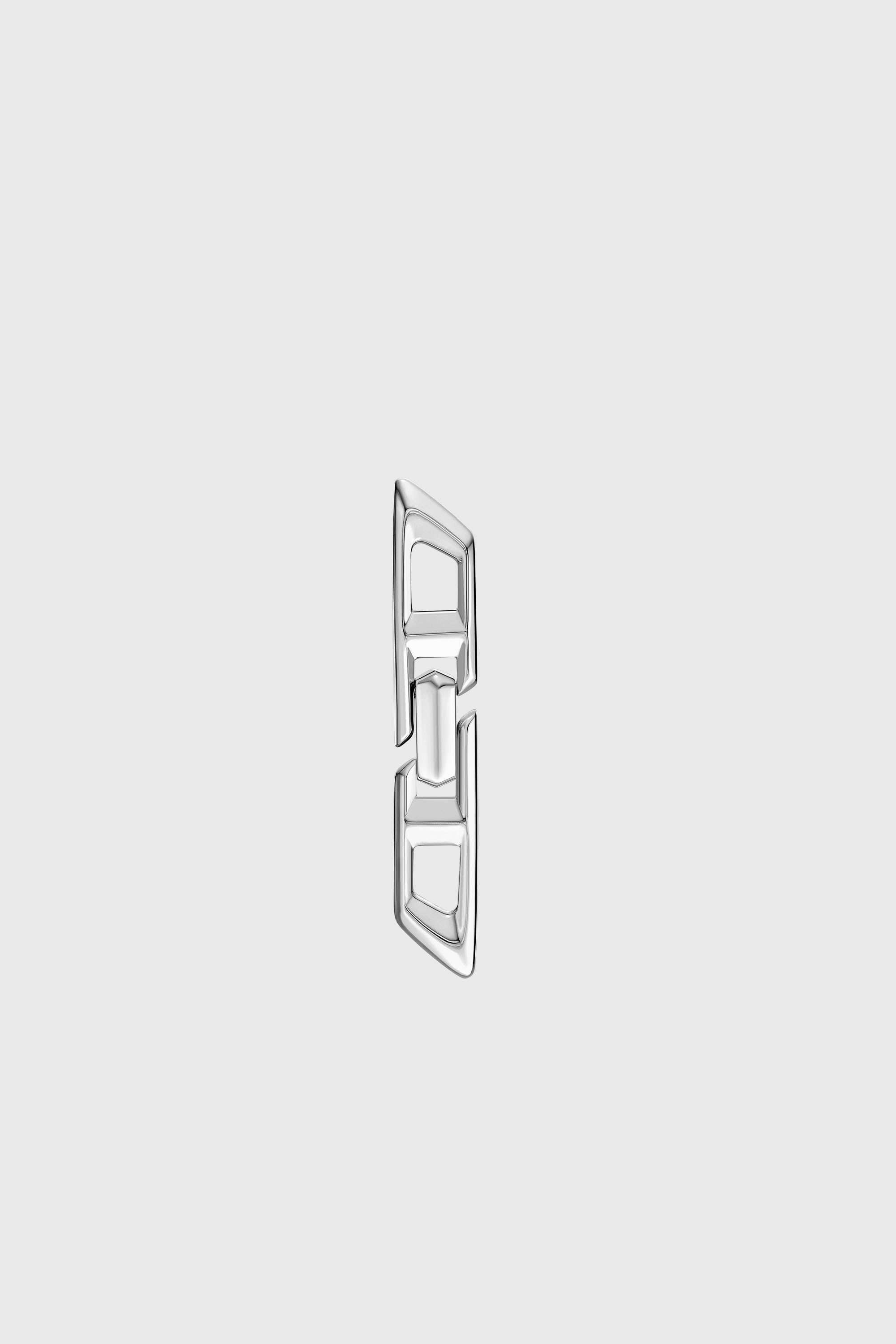 Diesel - DL1348040 STERLING SILVER JEWEL, Unisex D Logo-Ohrring aus Sterlingsilber in Silber - 1