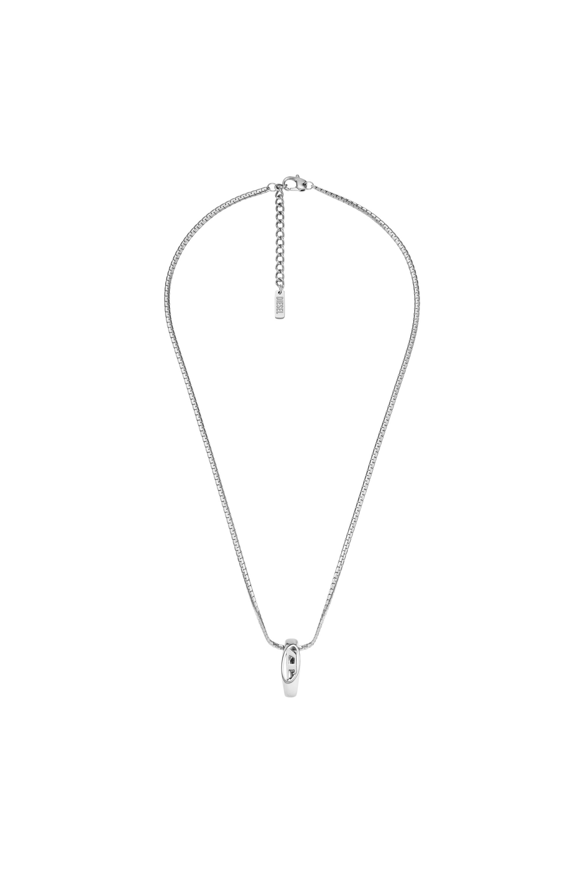 Diesel - DX1644040 JEWELLERY, Collana con ciondolo in acciaio inossidabile Unisex in Argento - 1