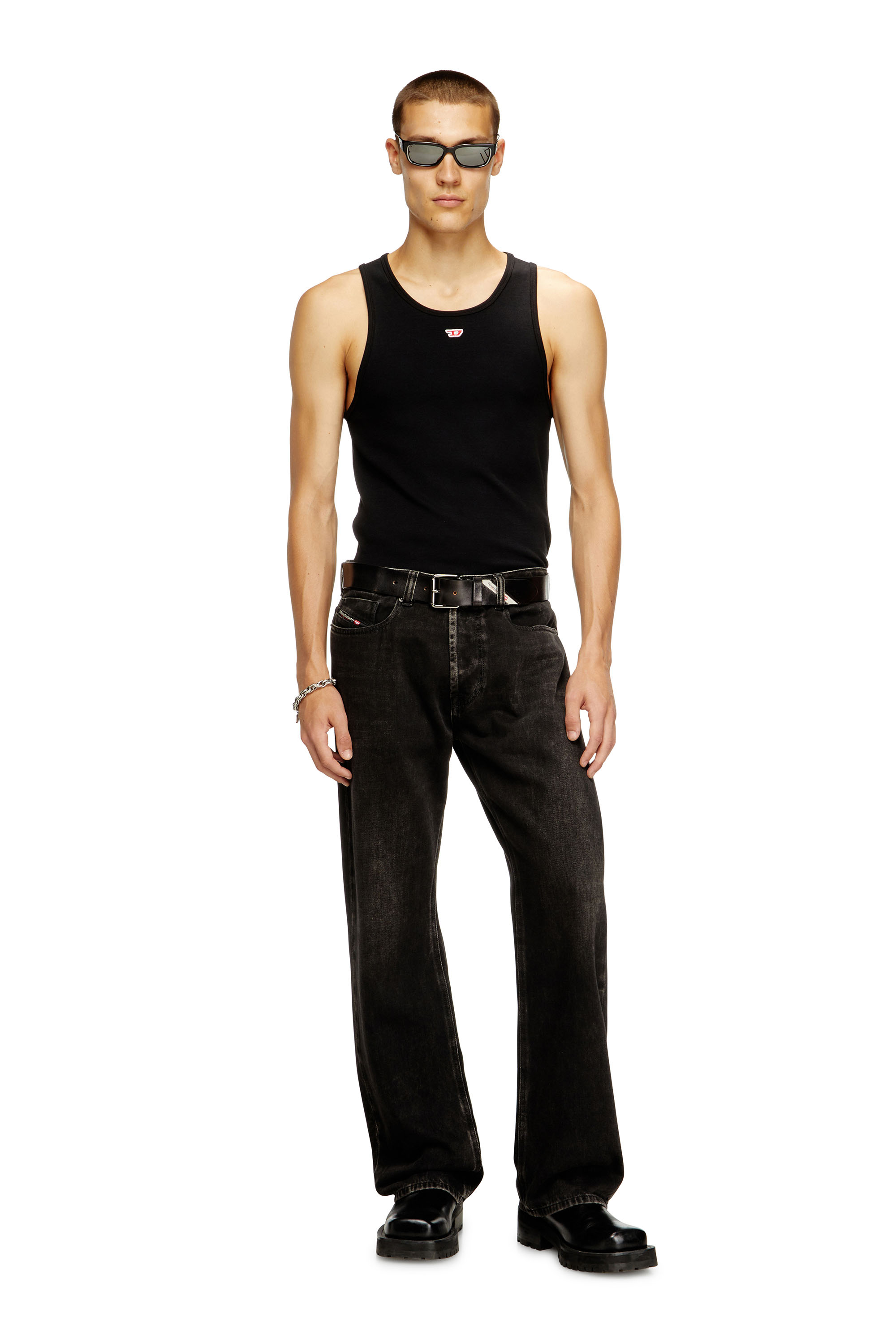 Diesel - T-LIFTY-D, Canotta con mini logo D applicato Uomo in Nero - 2