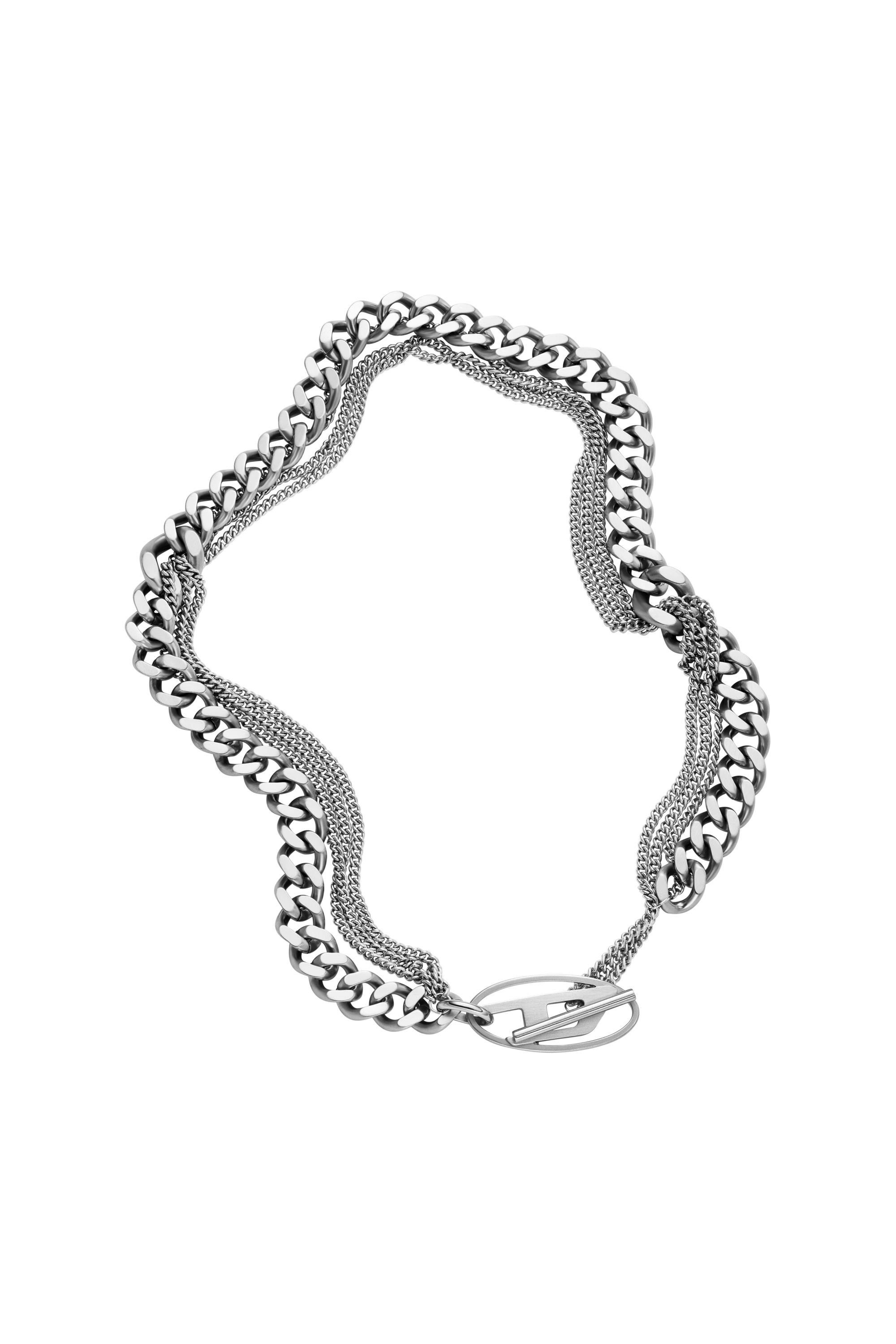 Diesel - DX1549040 JEWEL, Collana a catena in acciaio inossidabile Unisex in Argento - 2