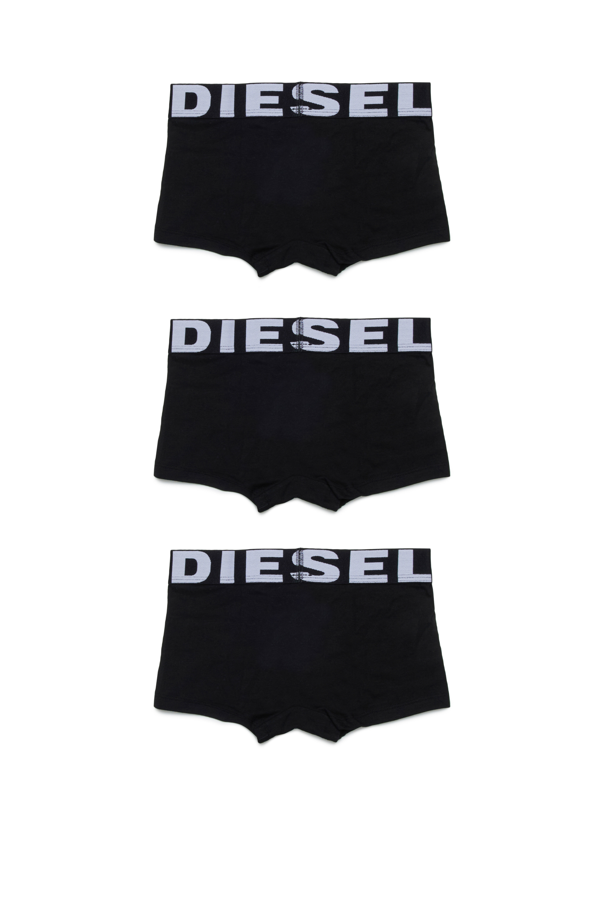 Diesel - UMBX-UPARRYTHREEPACK-DSL, Man Boxer briefs with maxi logo waist in Black - Image 2