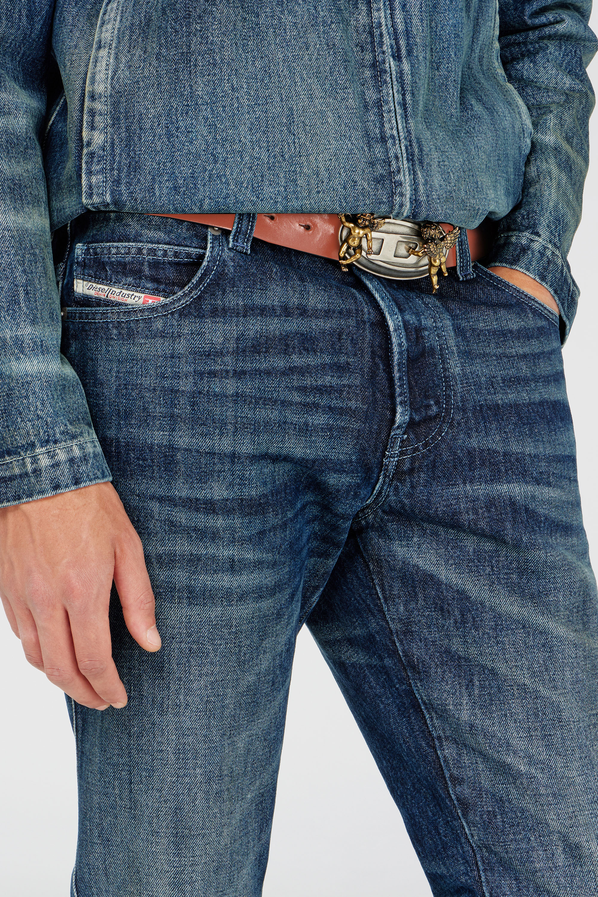 Diesel - Man's Slim Jeans 1993 D-Vyl 007FZ, Dark Blue - 7