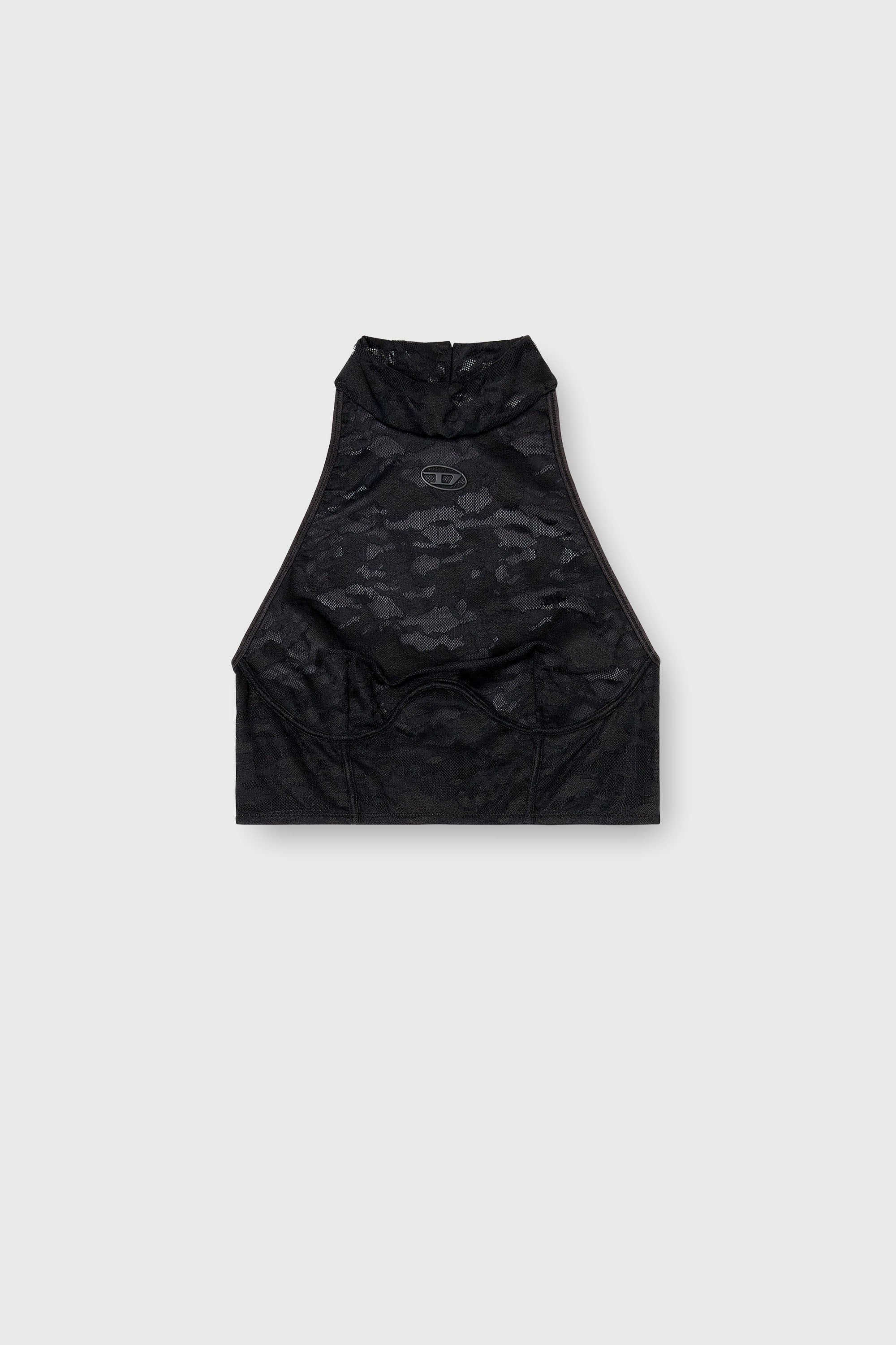Diesel - MARCIA-UTLT, Soutien-gorge en dentelle &agrave; col licou Femme in Noir - 2