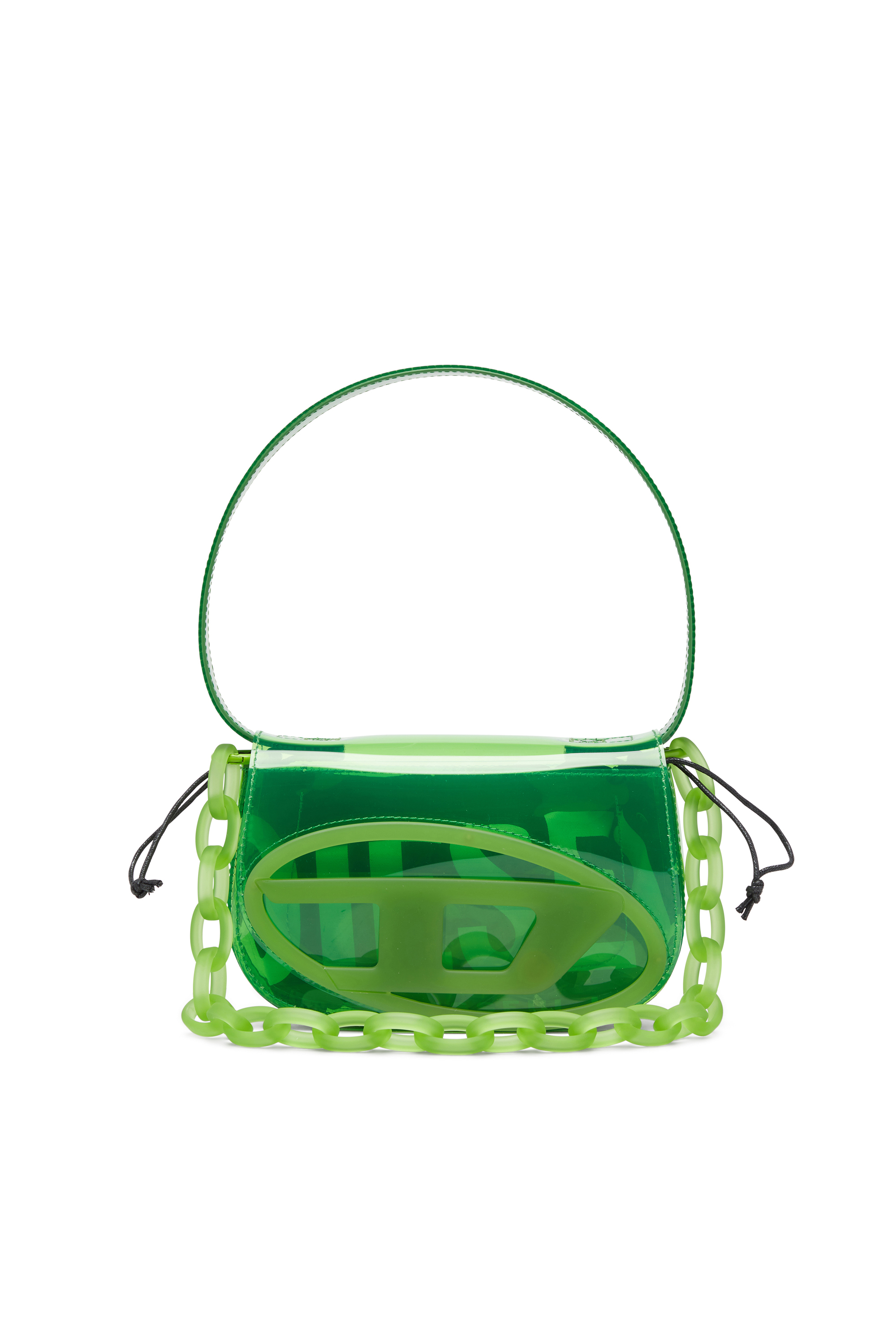 Diesel - 1DR, 1DR-Sac iconique à bandoulière en TPU transparent Femme in Vert - 1