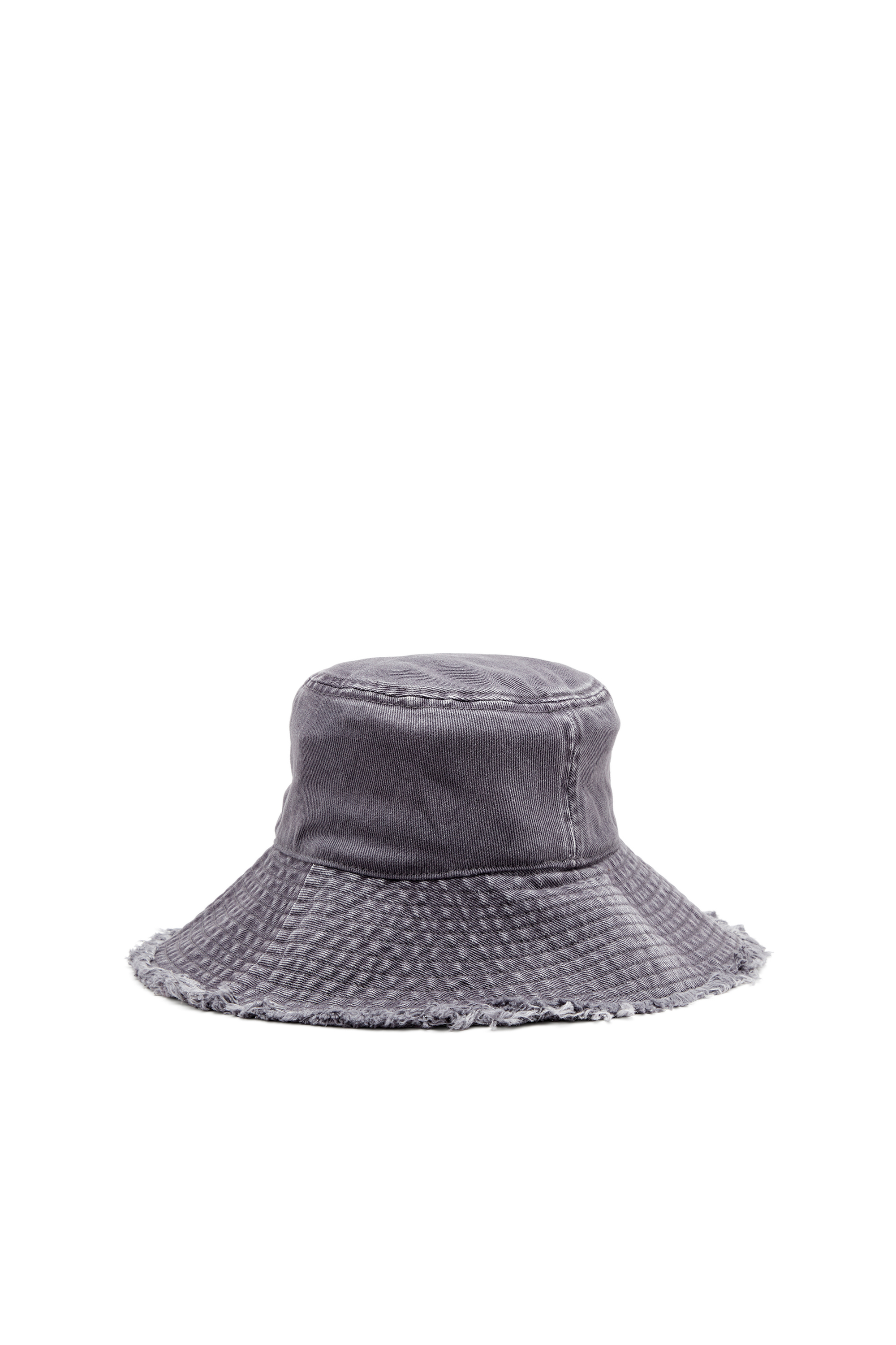 Diesel - C-BUCKET-UTLT, Cappello bucket con logo cut-out ricamato Donna in Grigio - 2