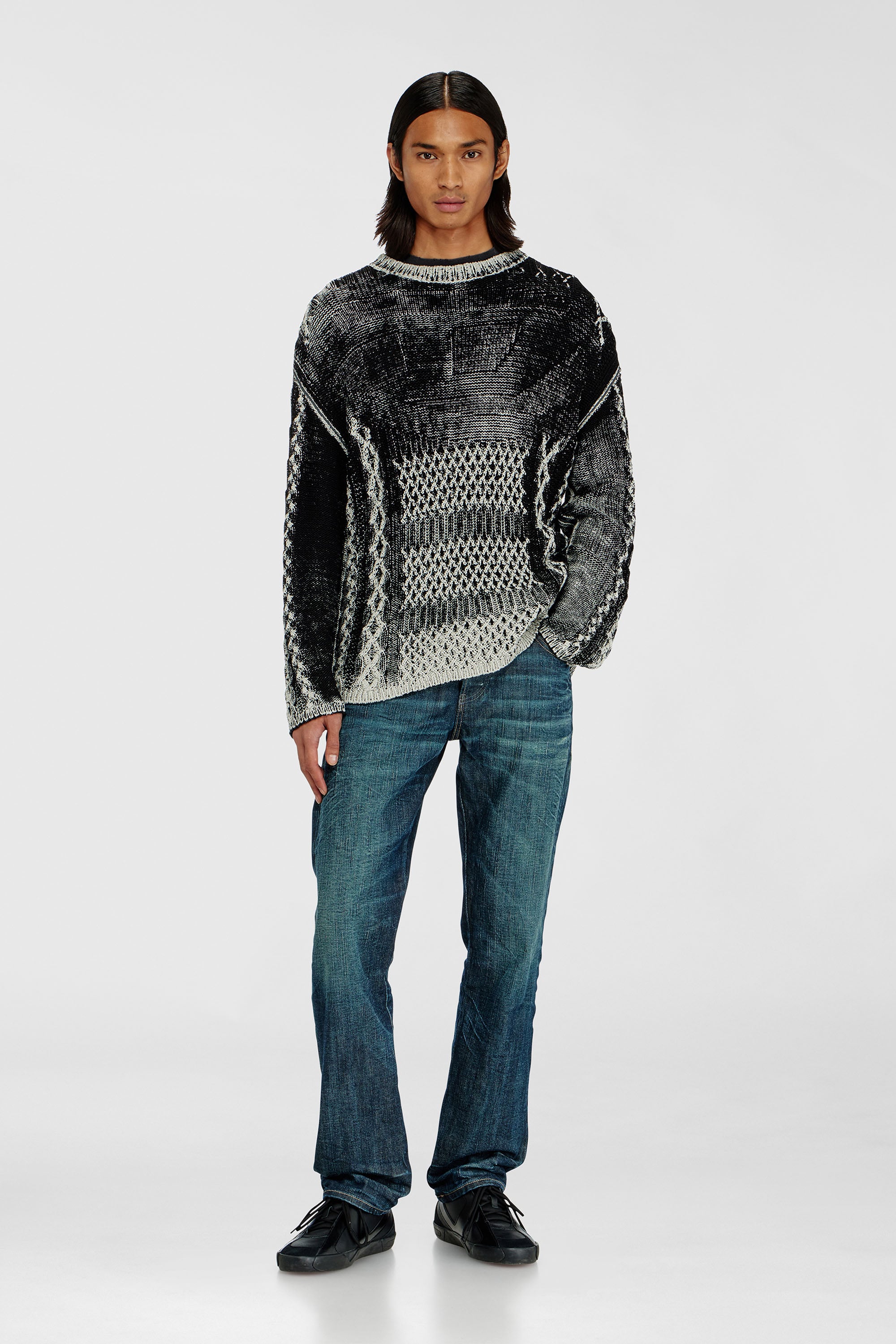 Diesel - K-MIONE, Maglione lavorato a maglia trattato Uomo in Multicolor - 2