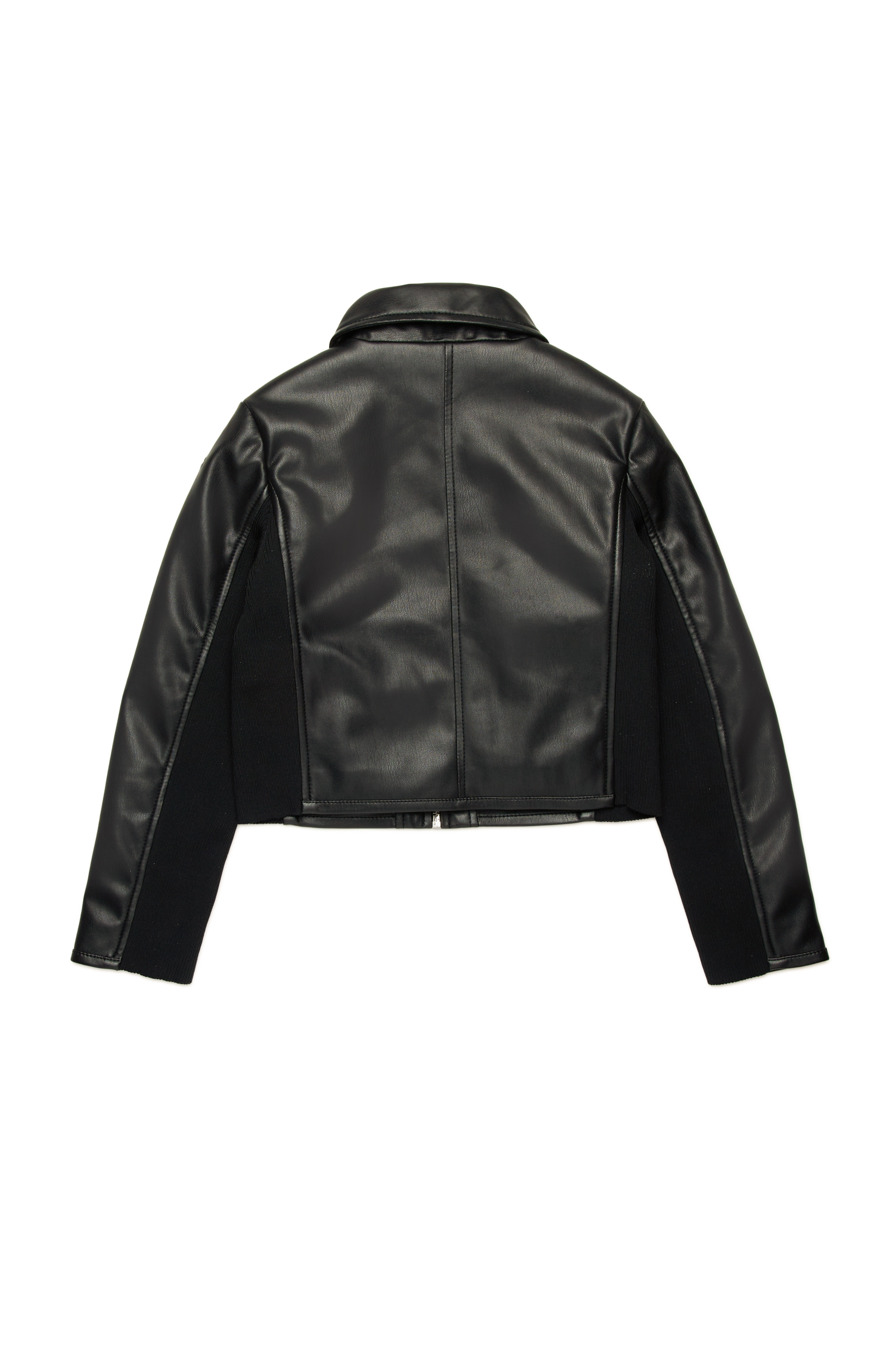 Diesel - JLSASK, Giacca biker con pannelli elasticizzati Donna in Nero - 2