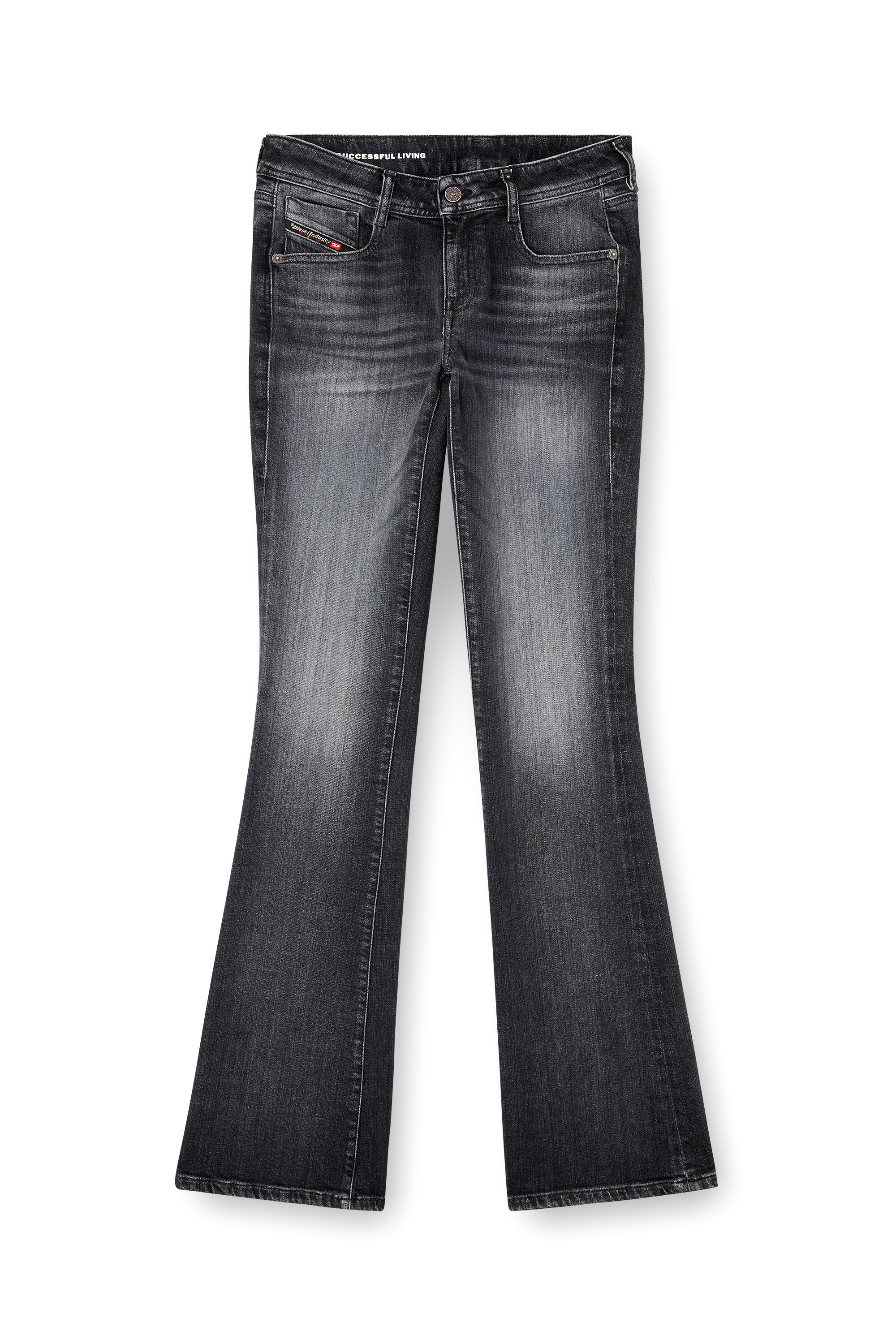Diesel - Bootcut Jeans 1969 D-Ebbey 09L98 Donna, Nero/Grigio scuro - Image 2