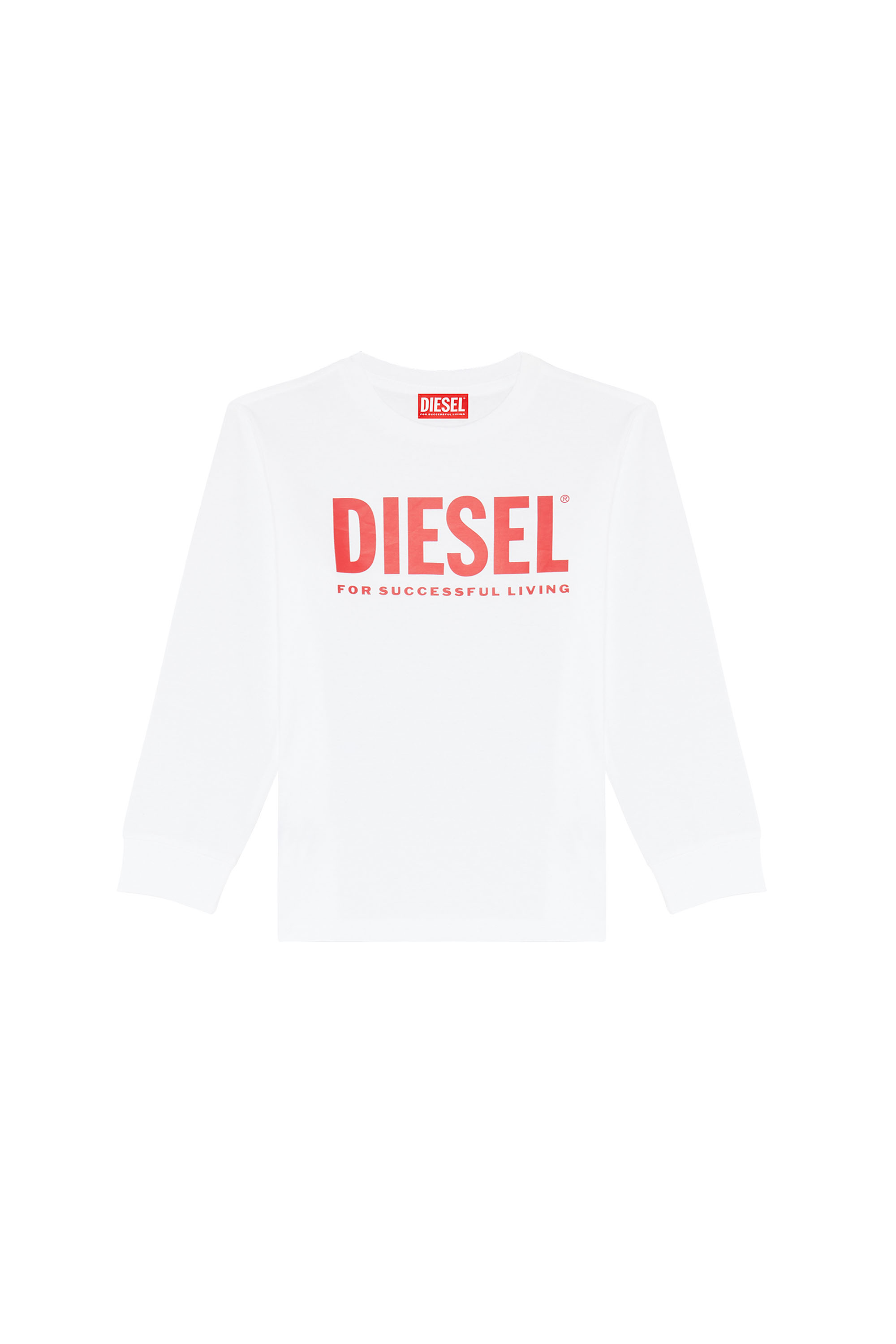 Diesel - TJUSTLOGO ML, Bianco/Rosso - Image 1